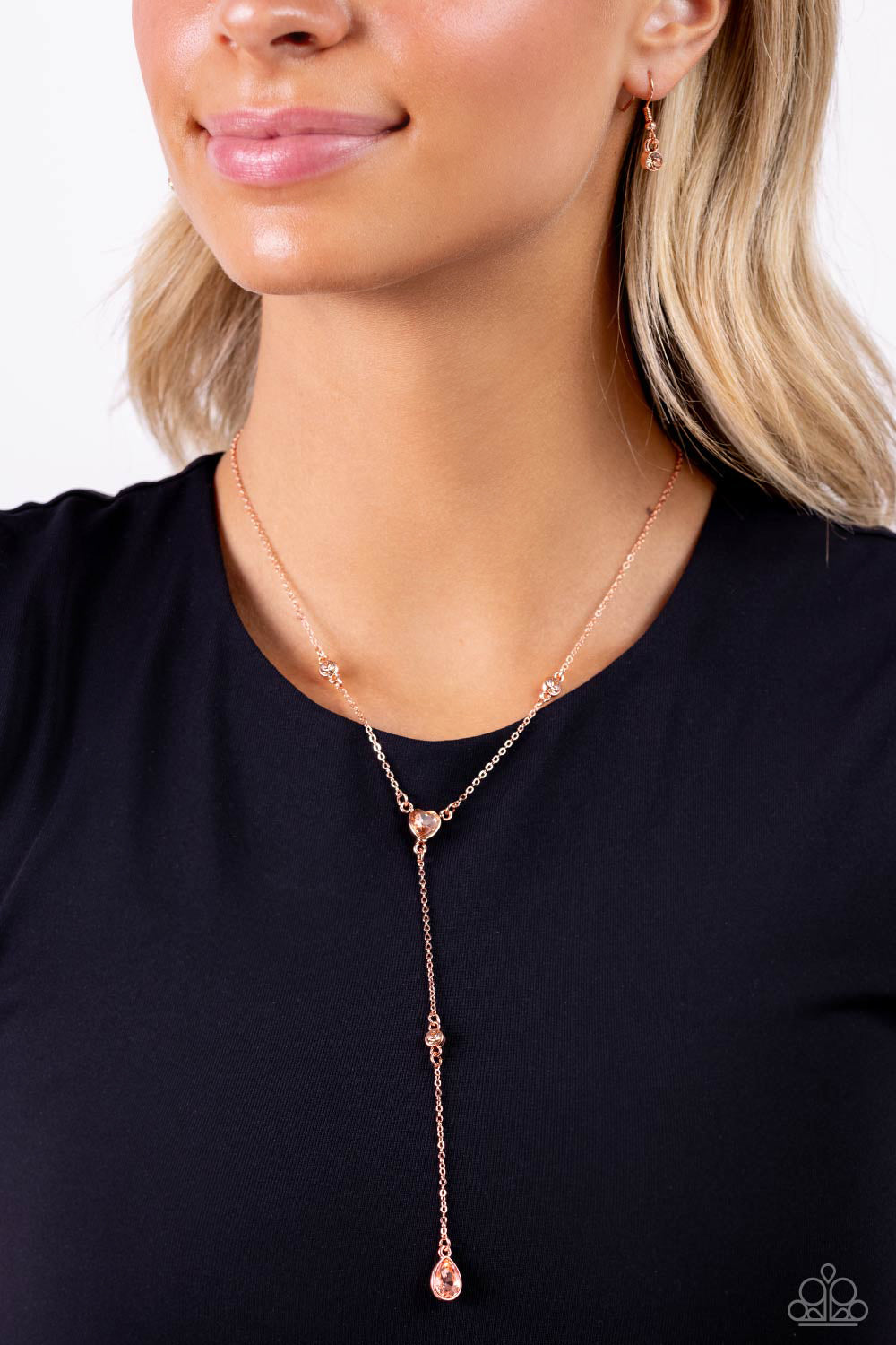 LAVISH LARIAT COPPER-NECKLACE