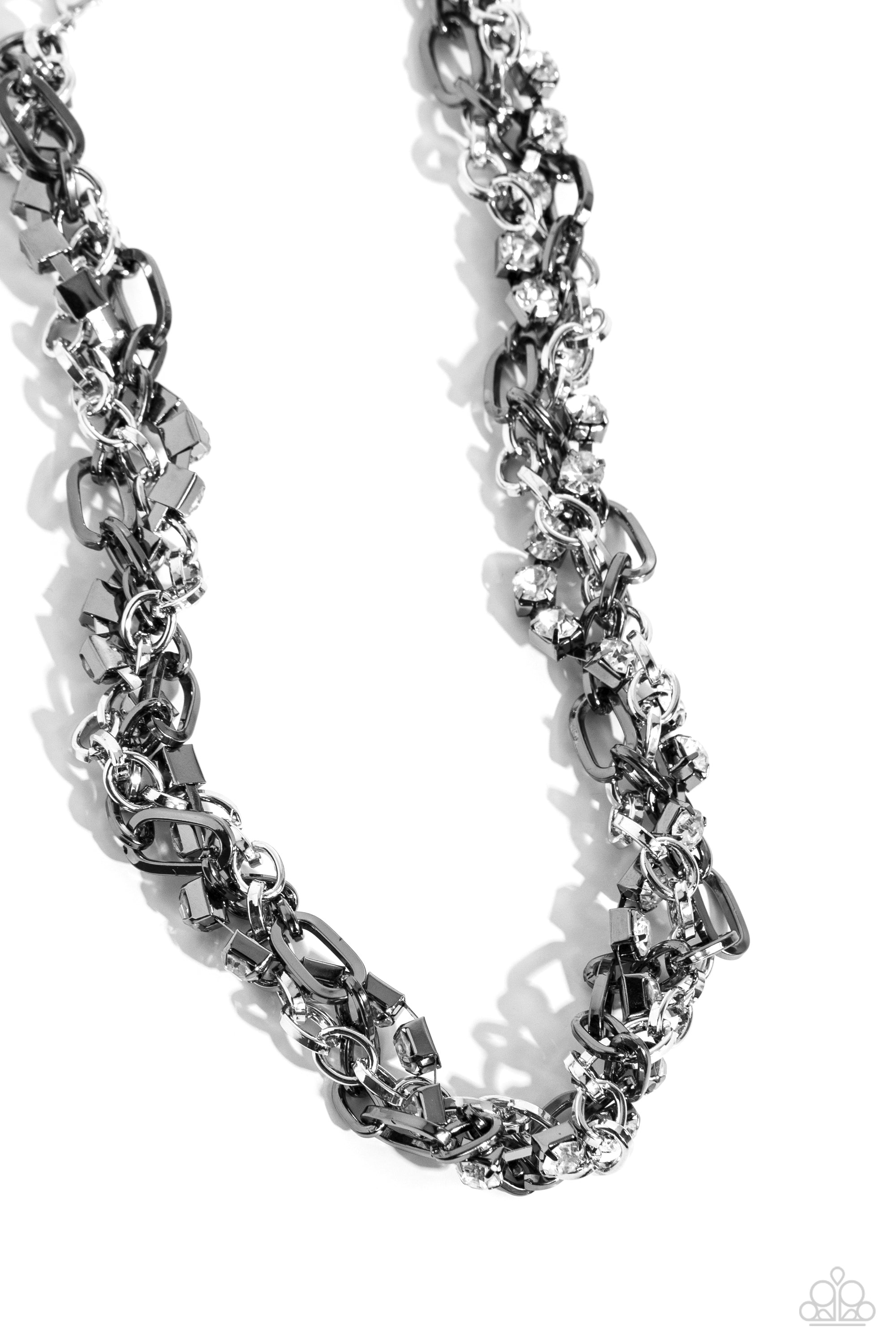 TOTALLY TWO-TONED SILVER-NECKLACE