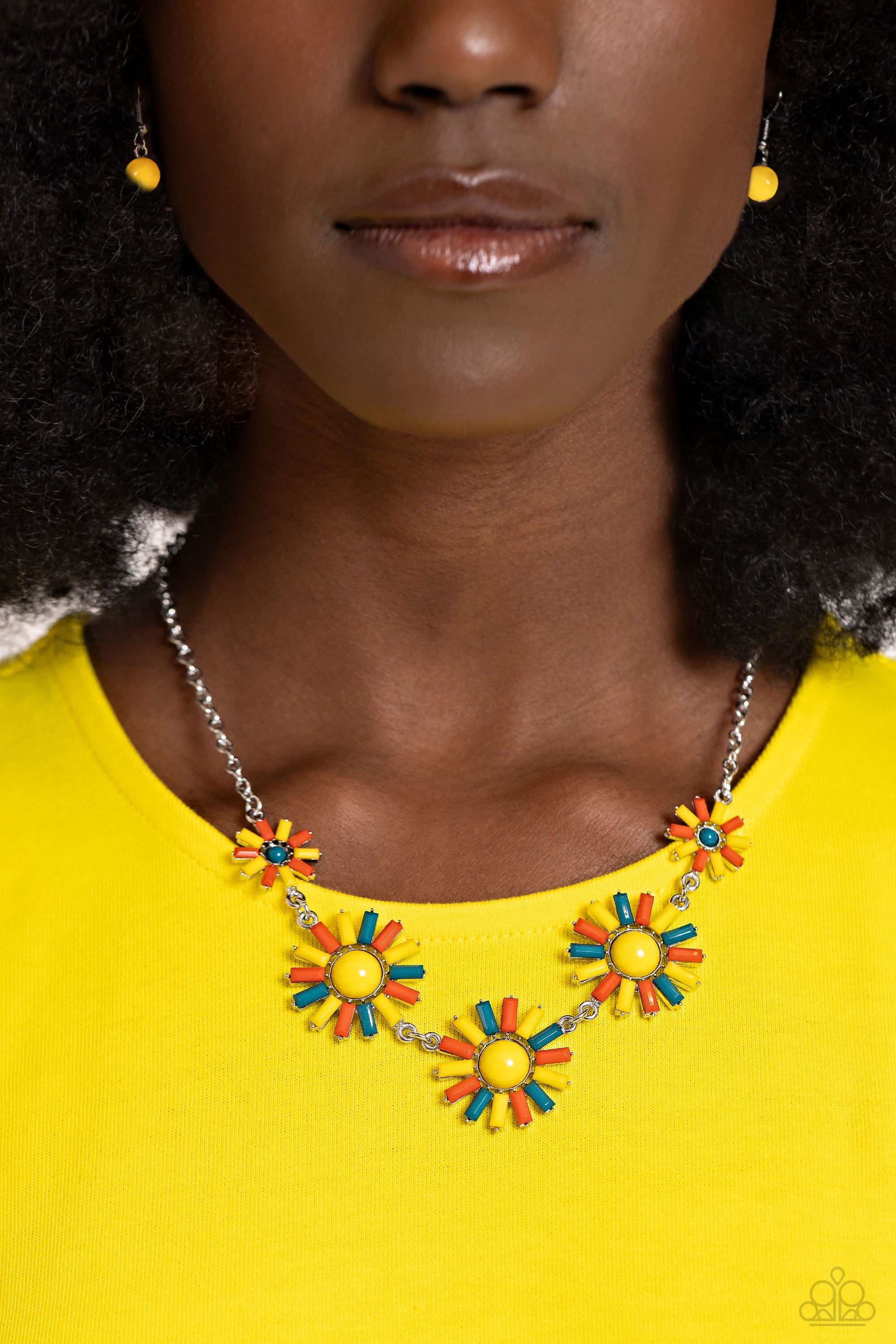 SUN AND FANCY FREE YELLOW-NECKLACE