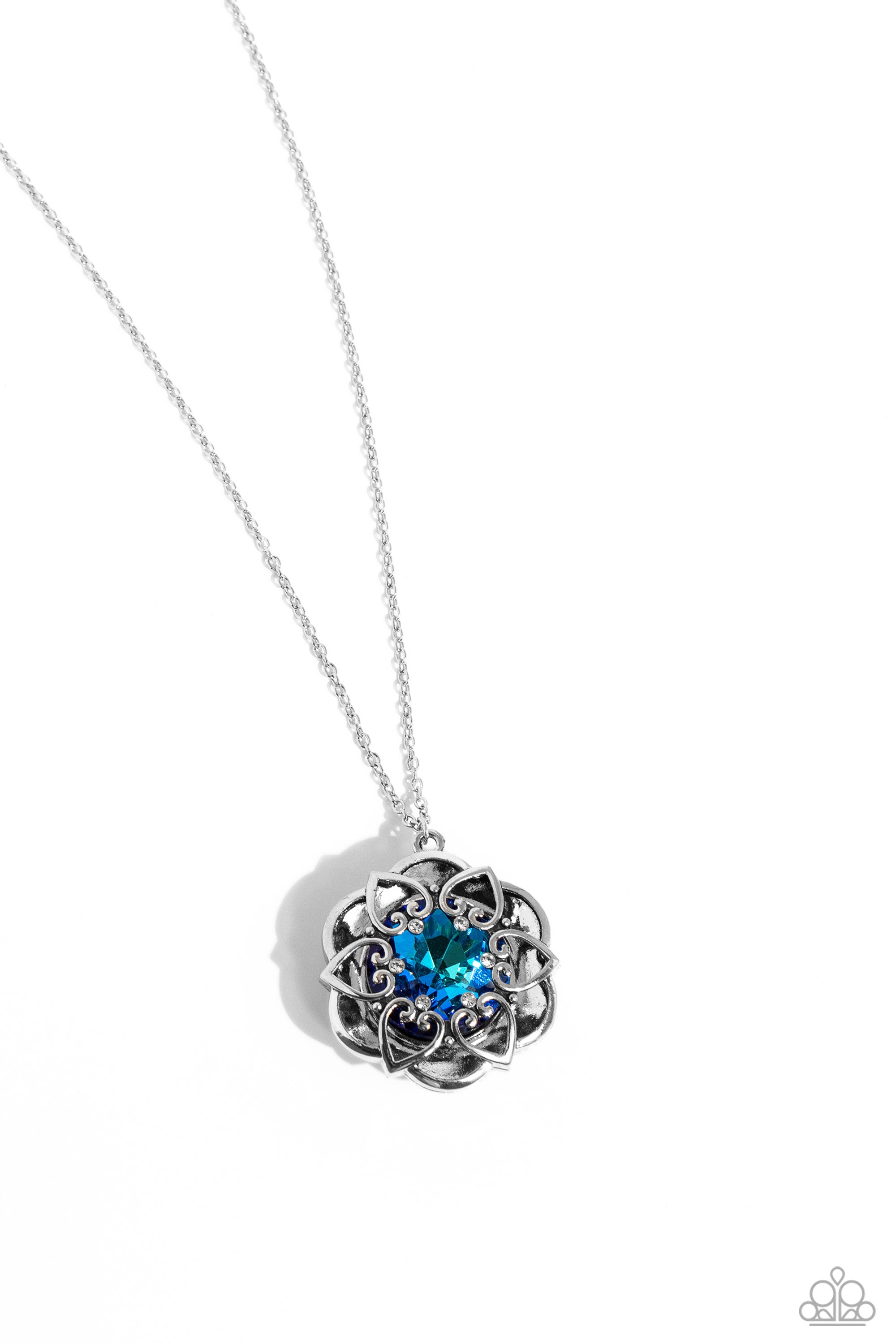 FLOWERING FANTASY BLUE-NECKLACE