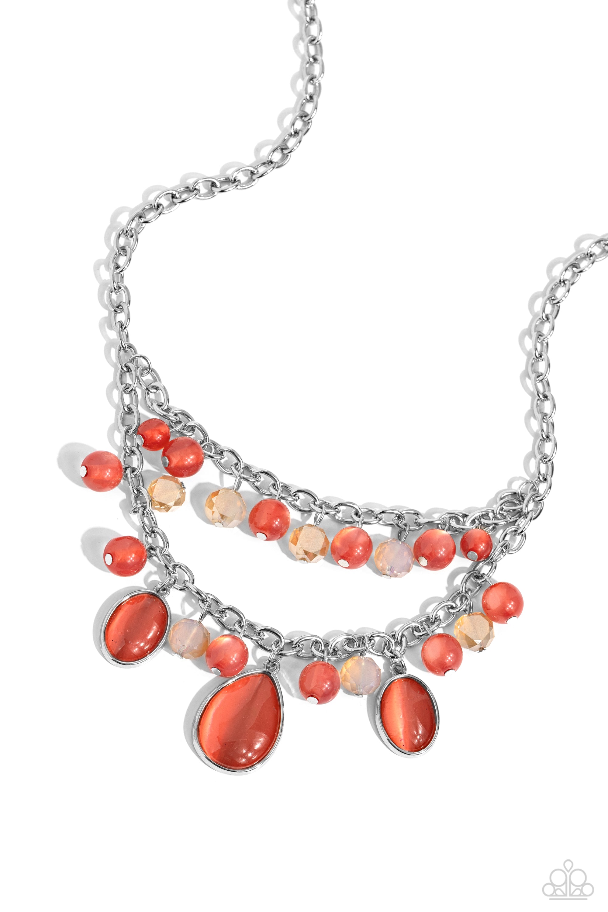 DEWY DISPOSITION ORANGE-NECKLACE