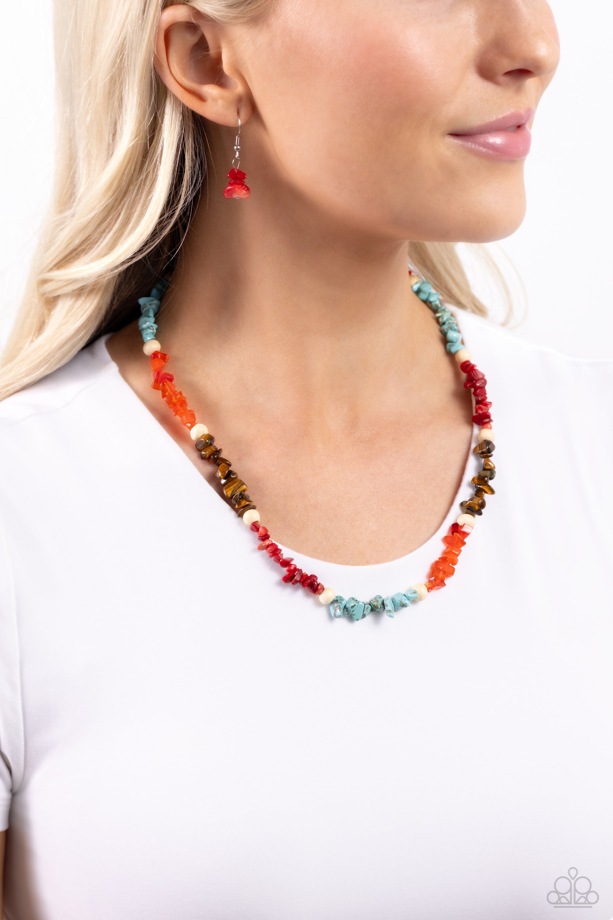 SOOTHING STONES RED-NECKLACE