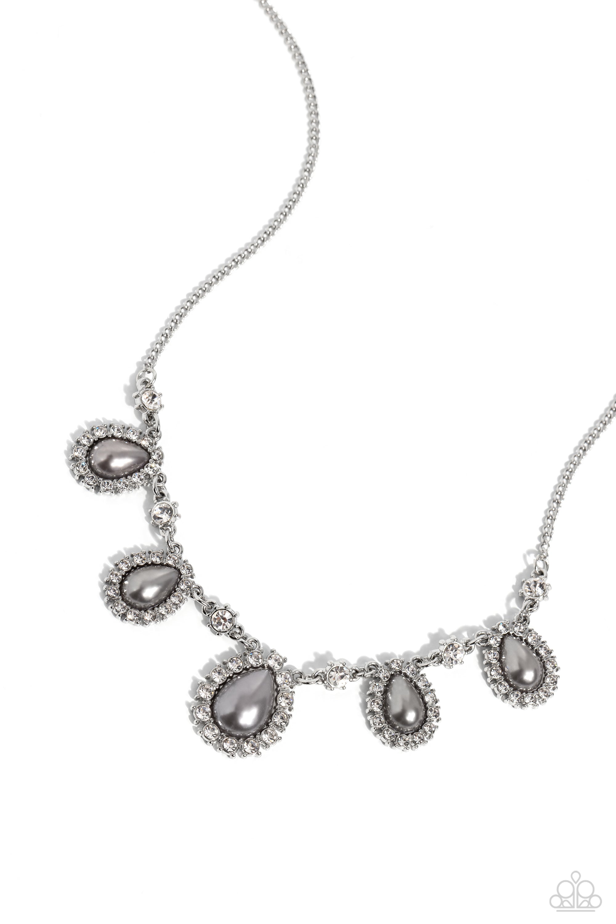 TEARDROP TEAM SILVER-NECKLACE