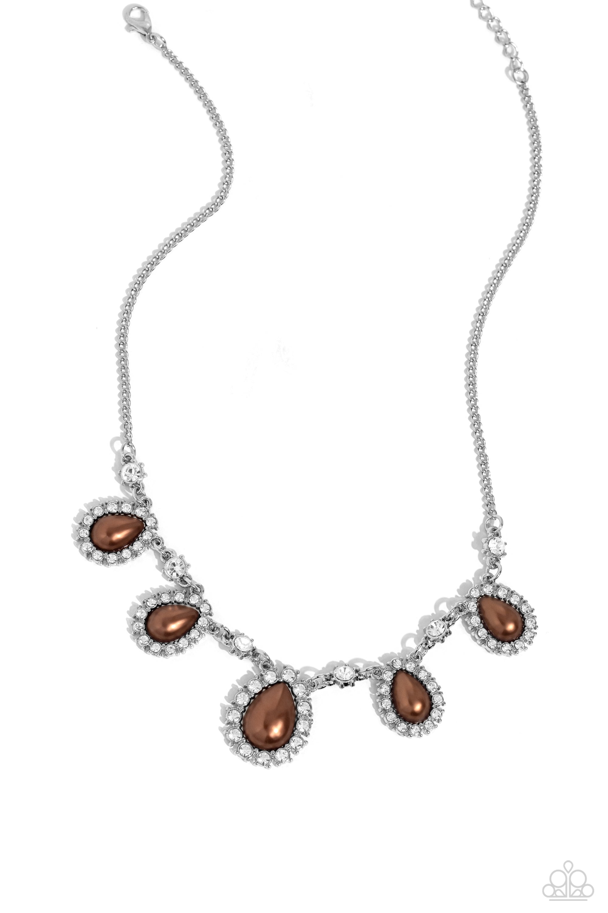 TEARDROP TEAM BROWN-NECKLACE