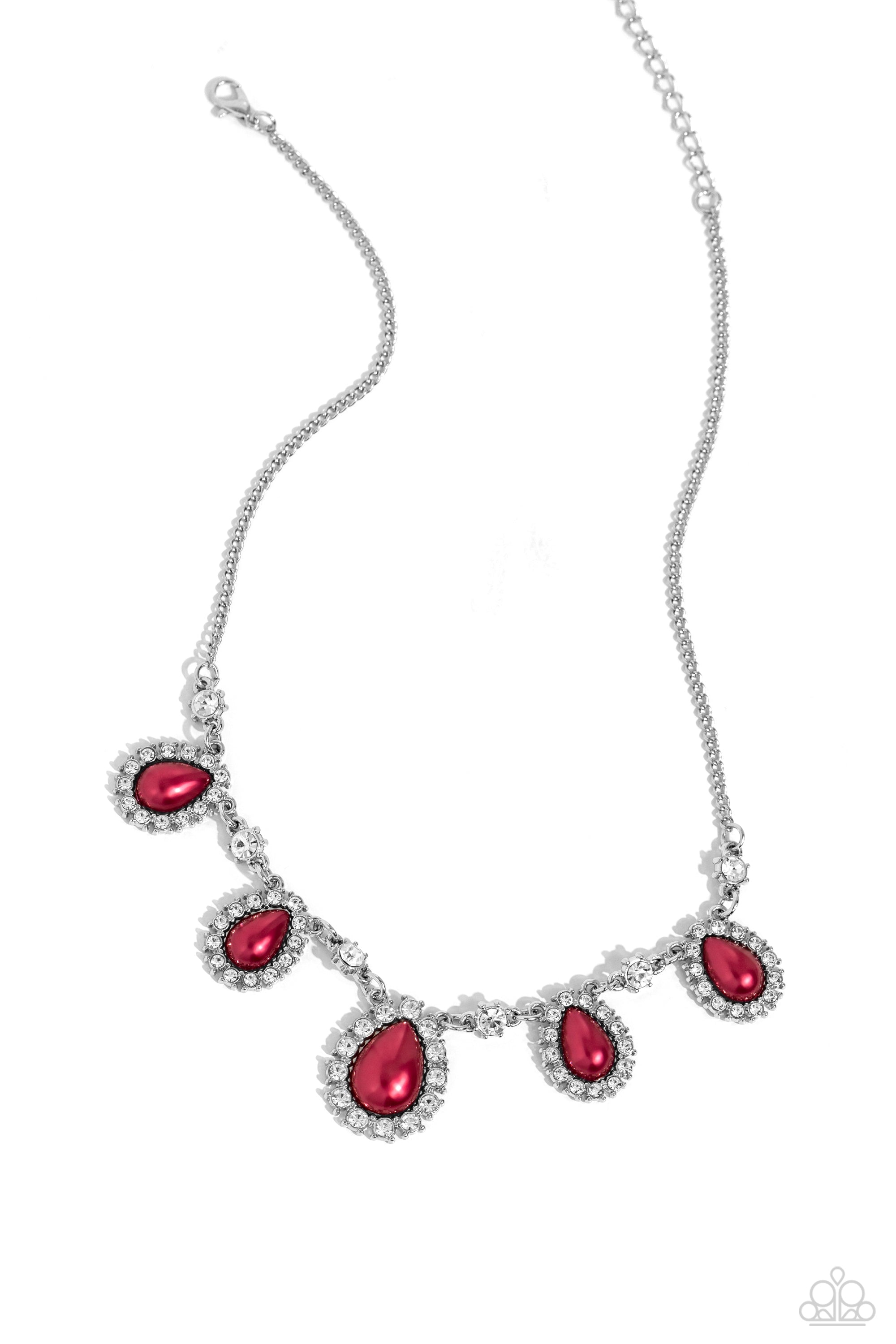 TEARDROP TEAM RED-NECKLACE