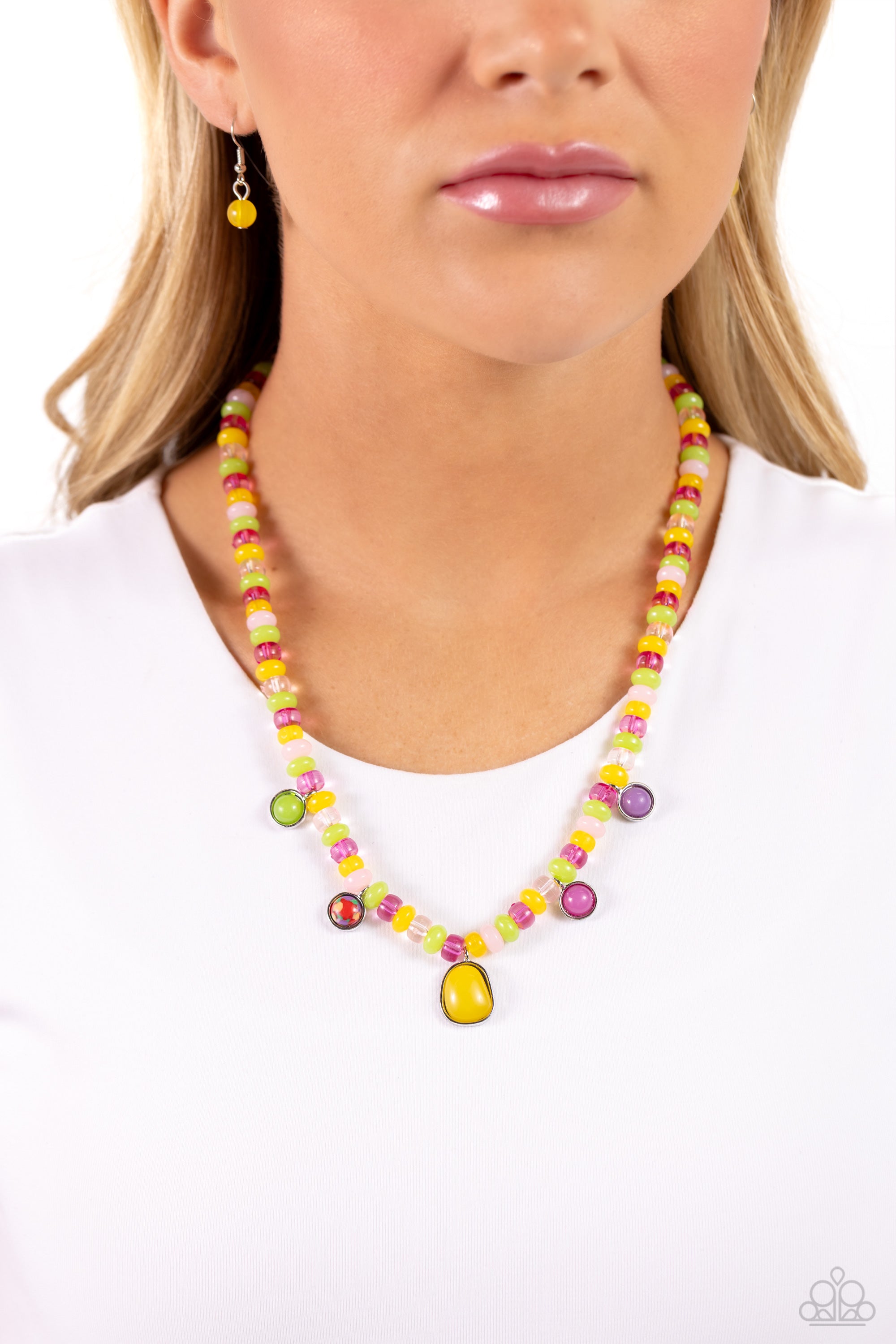 COLORFULLY CALIFORNIA YELLOW-NECKLACE