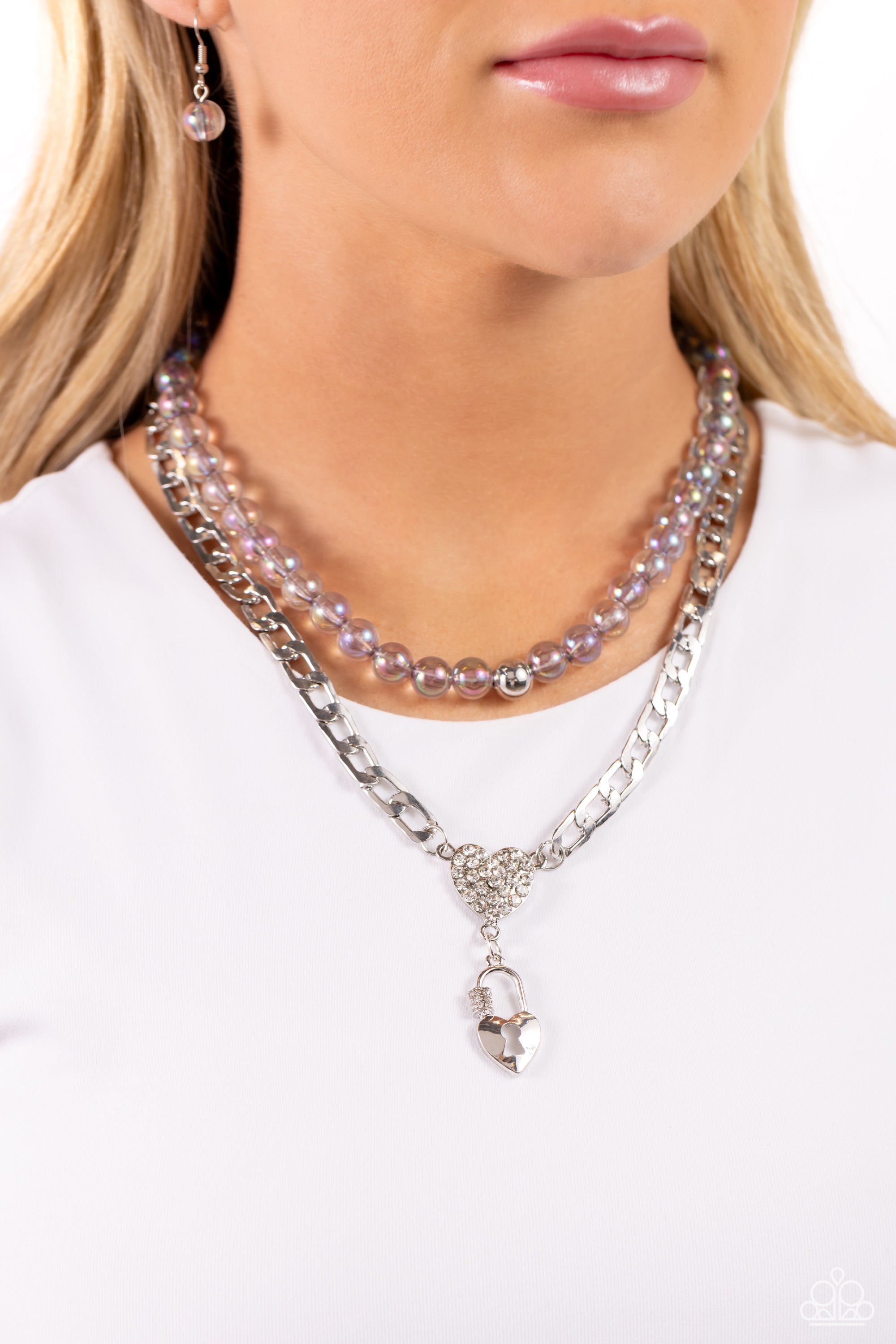 TURN BACK THE LOCK SILVER-NECKLACE