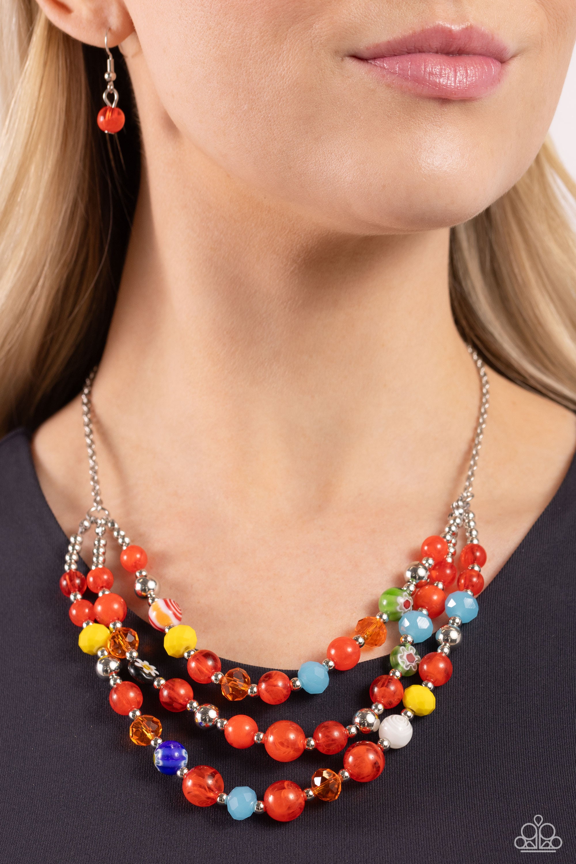 SUMMER SCOPE RED-NECKLACE