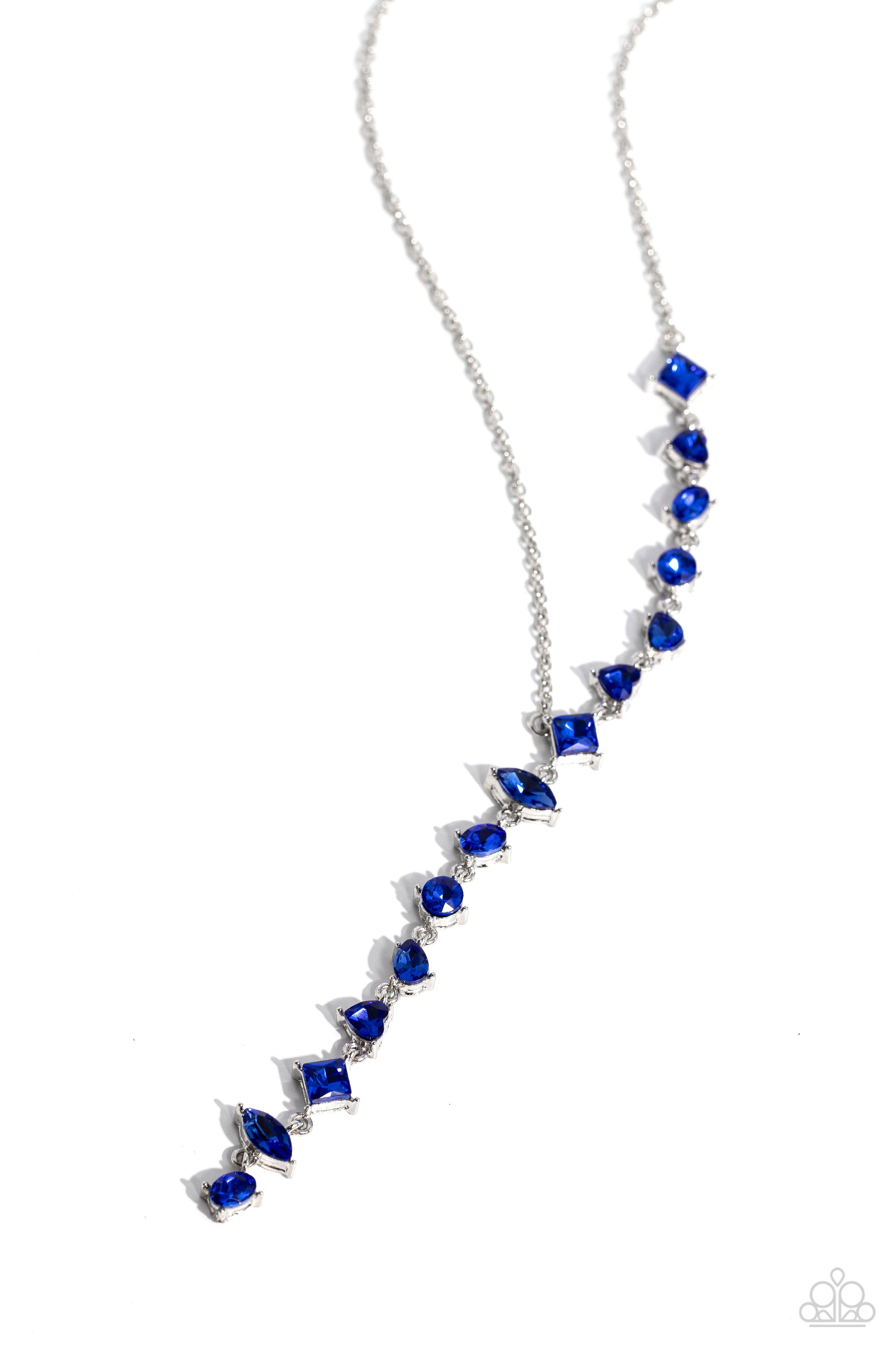 DIAGONAL DAYDREAM BLUE-NECKLACE