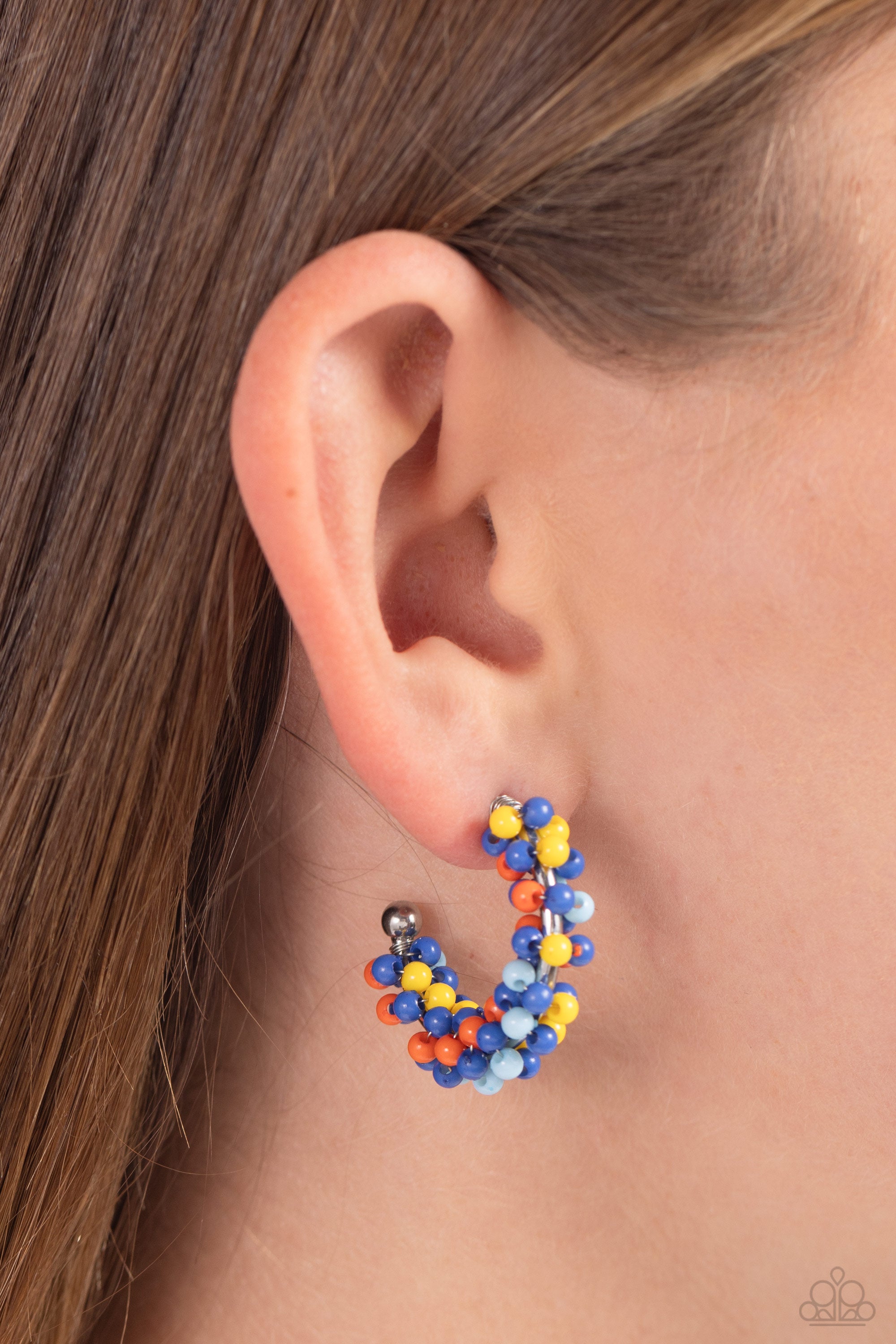 BALLOON BACKDROP BLUE-EARRINGS