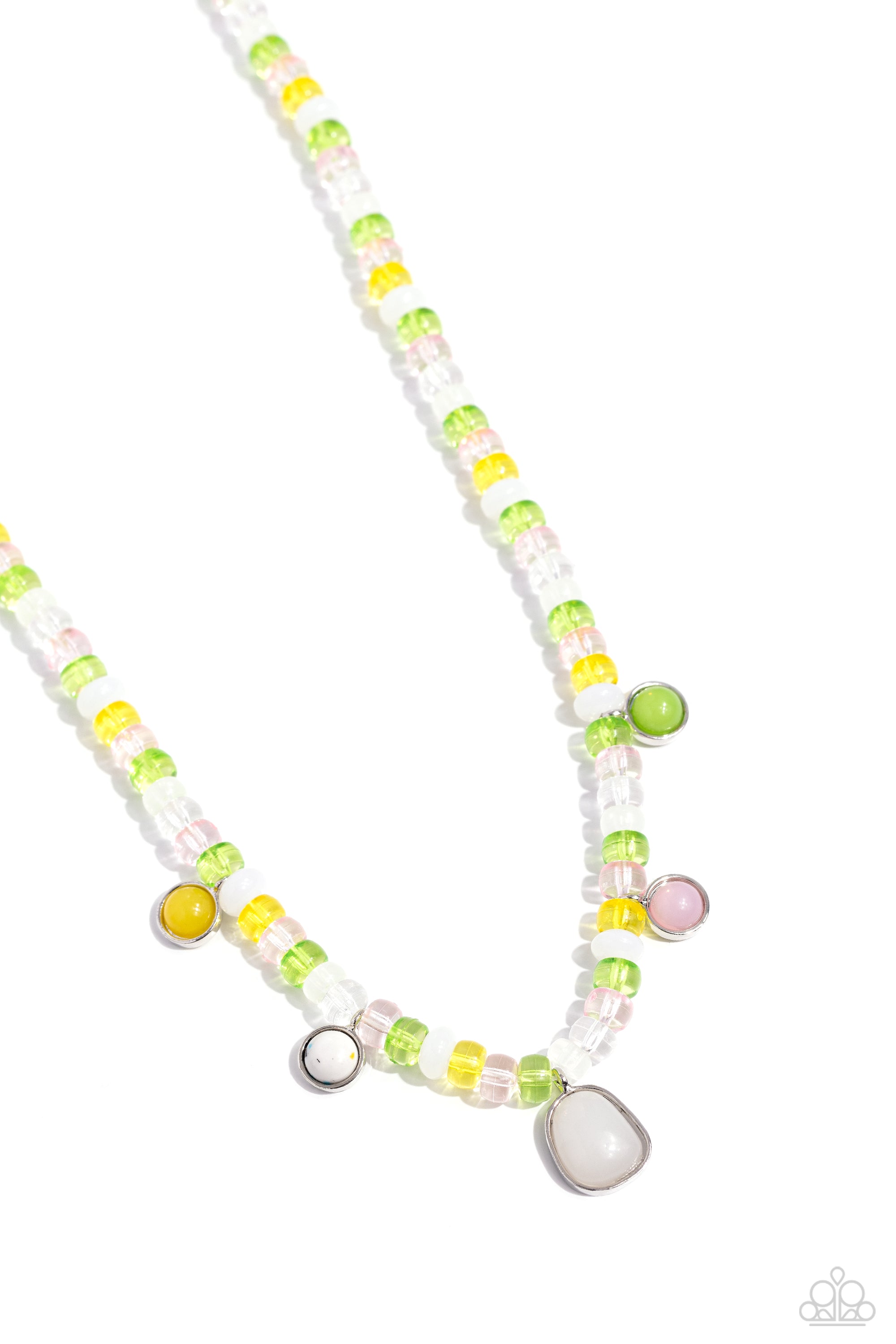 COLORFULLY CALIFORNIA WHITE-NECKLACE