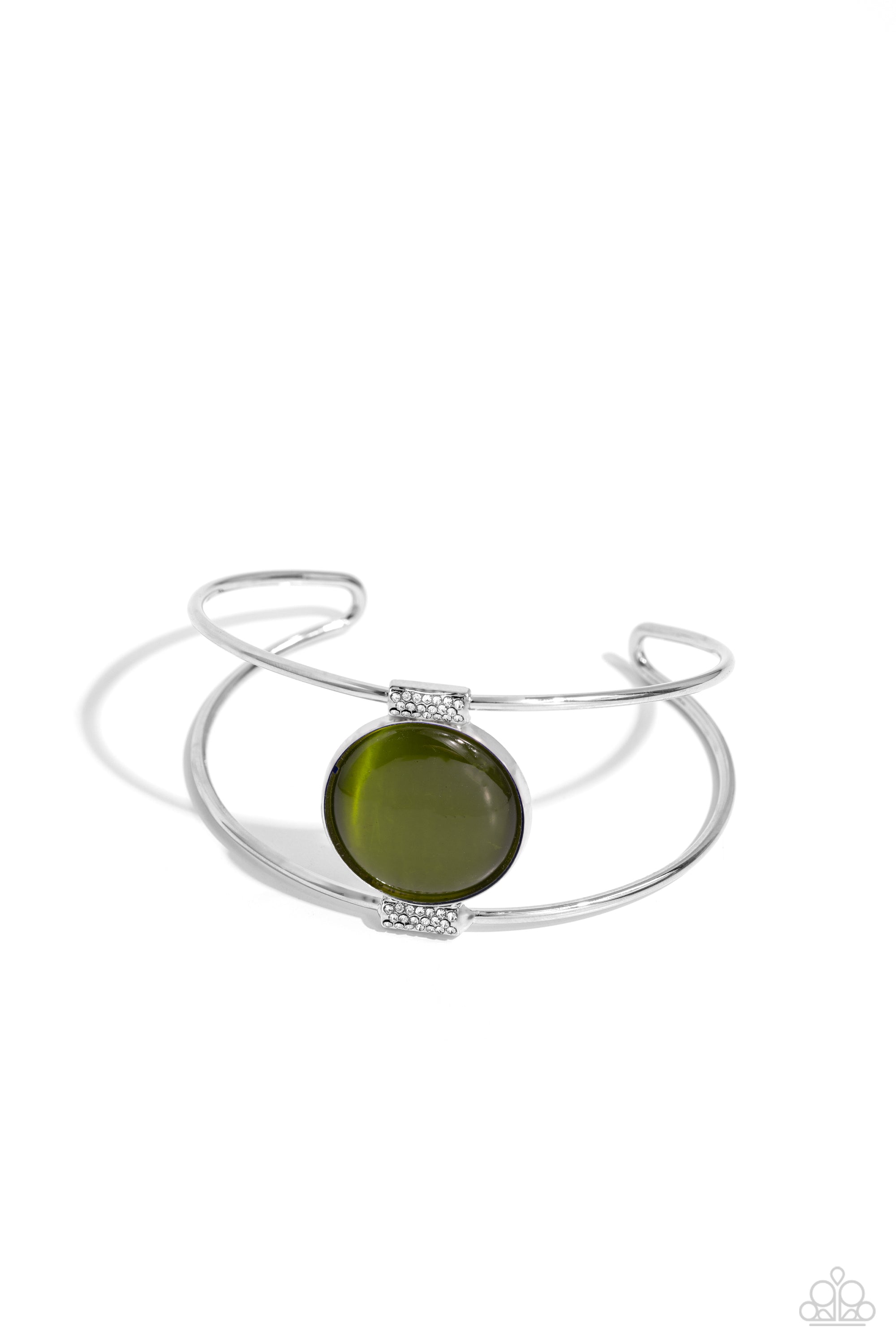 CANDESCENT CATS EYE GREEN-BRACELET