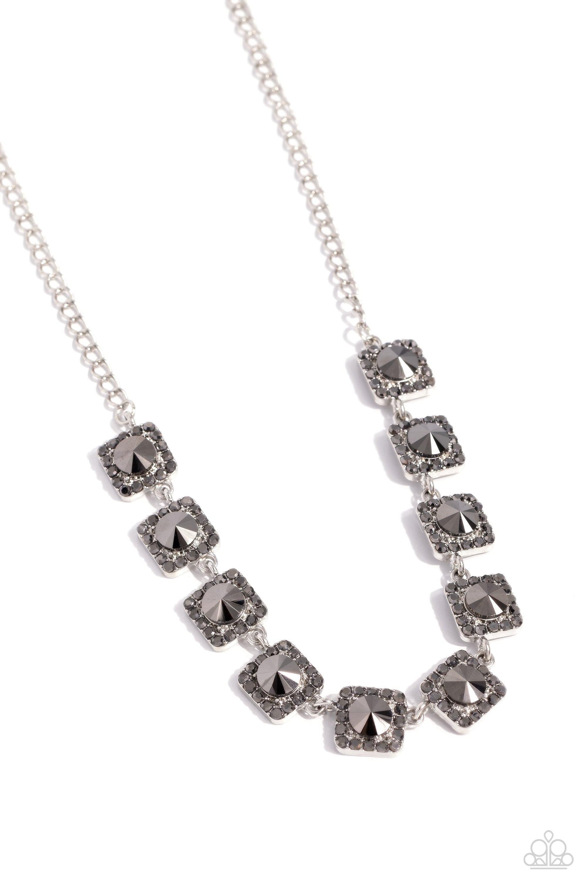 JUMP SQUARE SILVER-NECKLACE