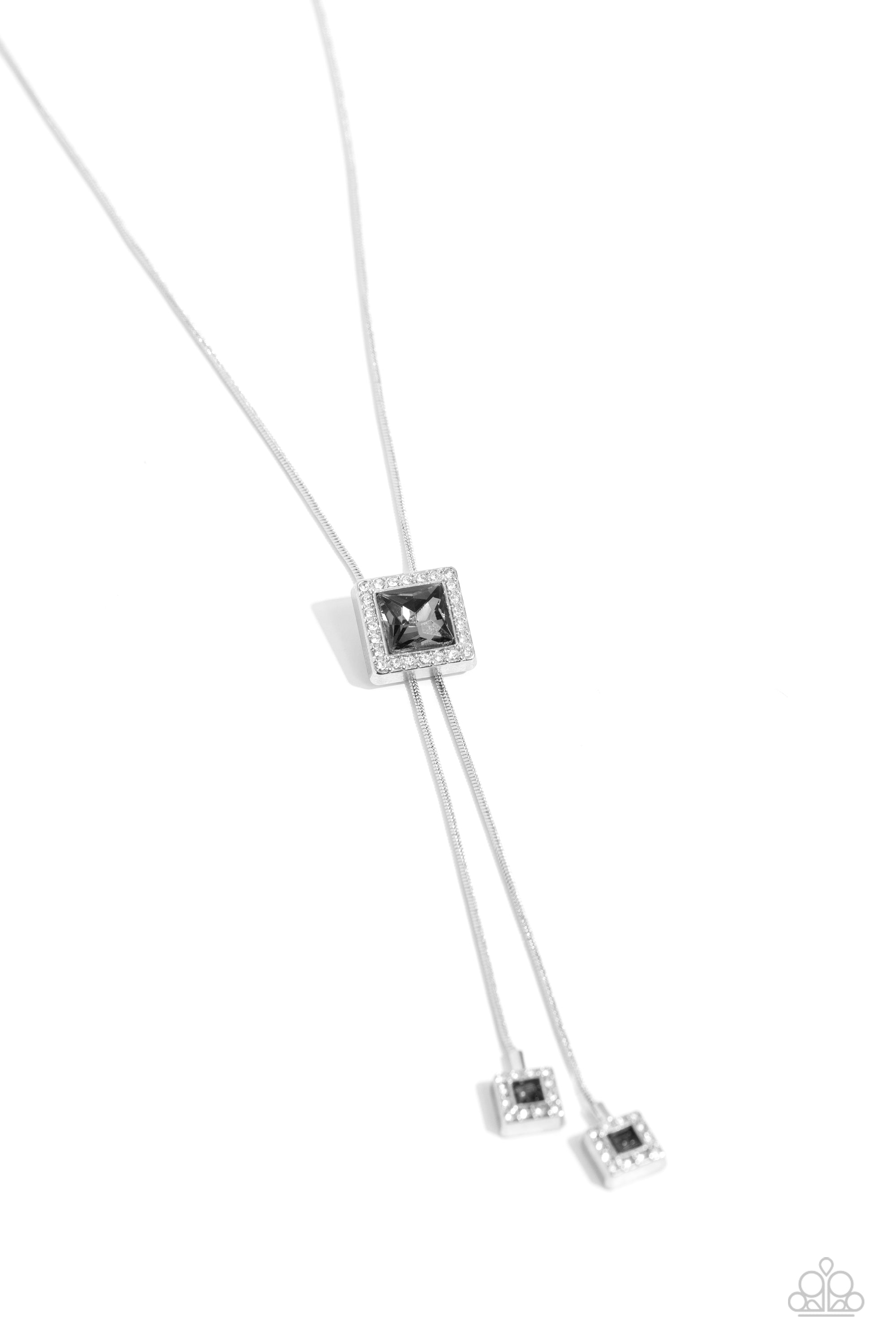 I SOLEMNLY SQUARE SILVER-NECKLACE