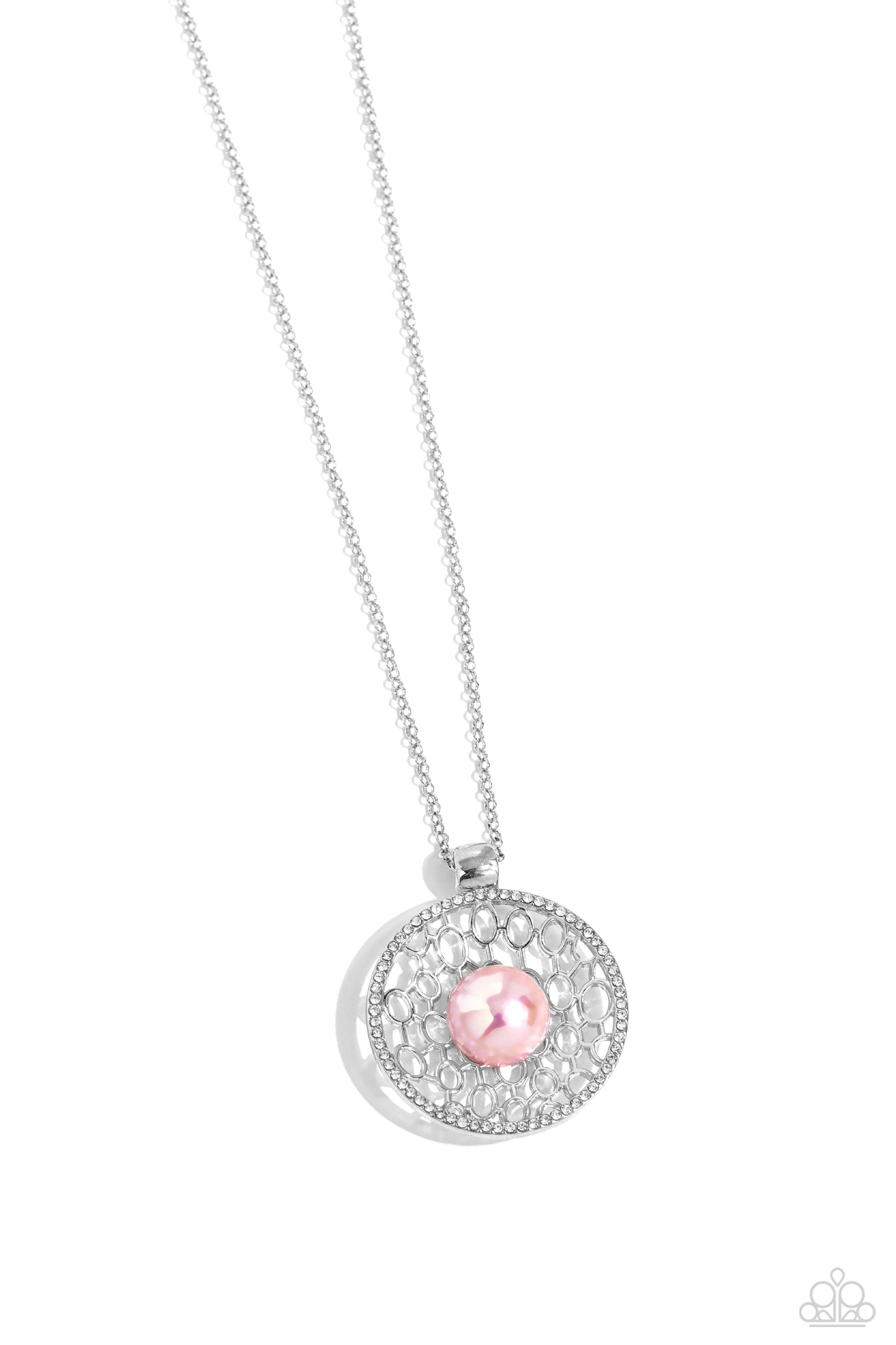 WALL STREET WEB PINK-NECKLACE