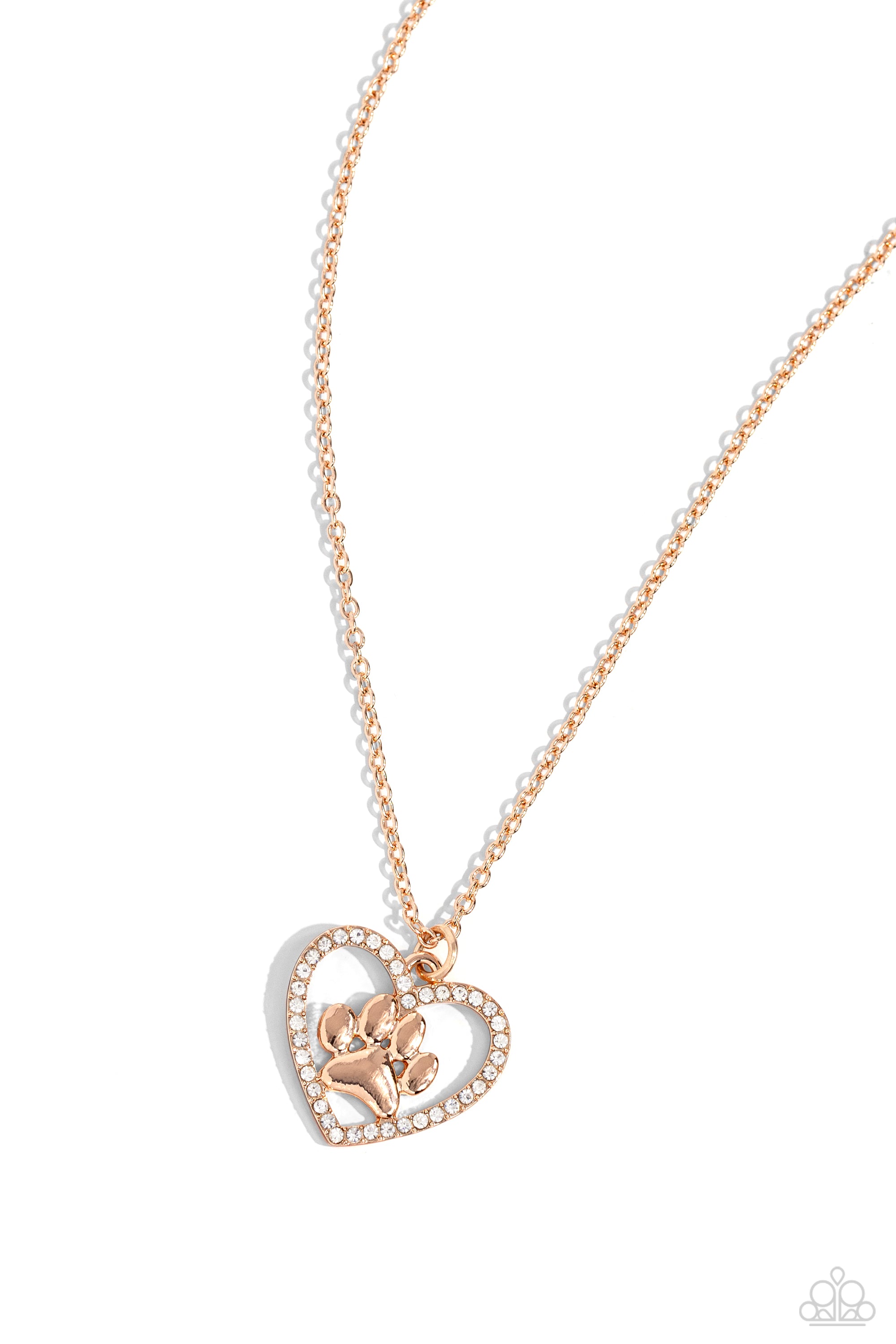 PET IN MOTION ROSE GOLD-NECKLACE