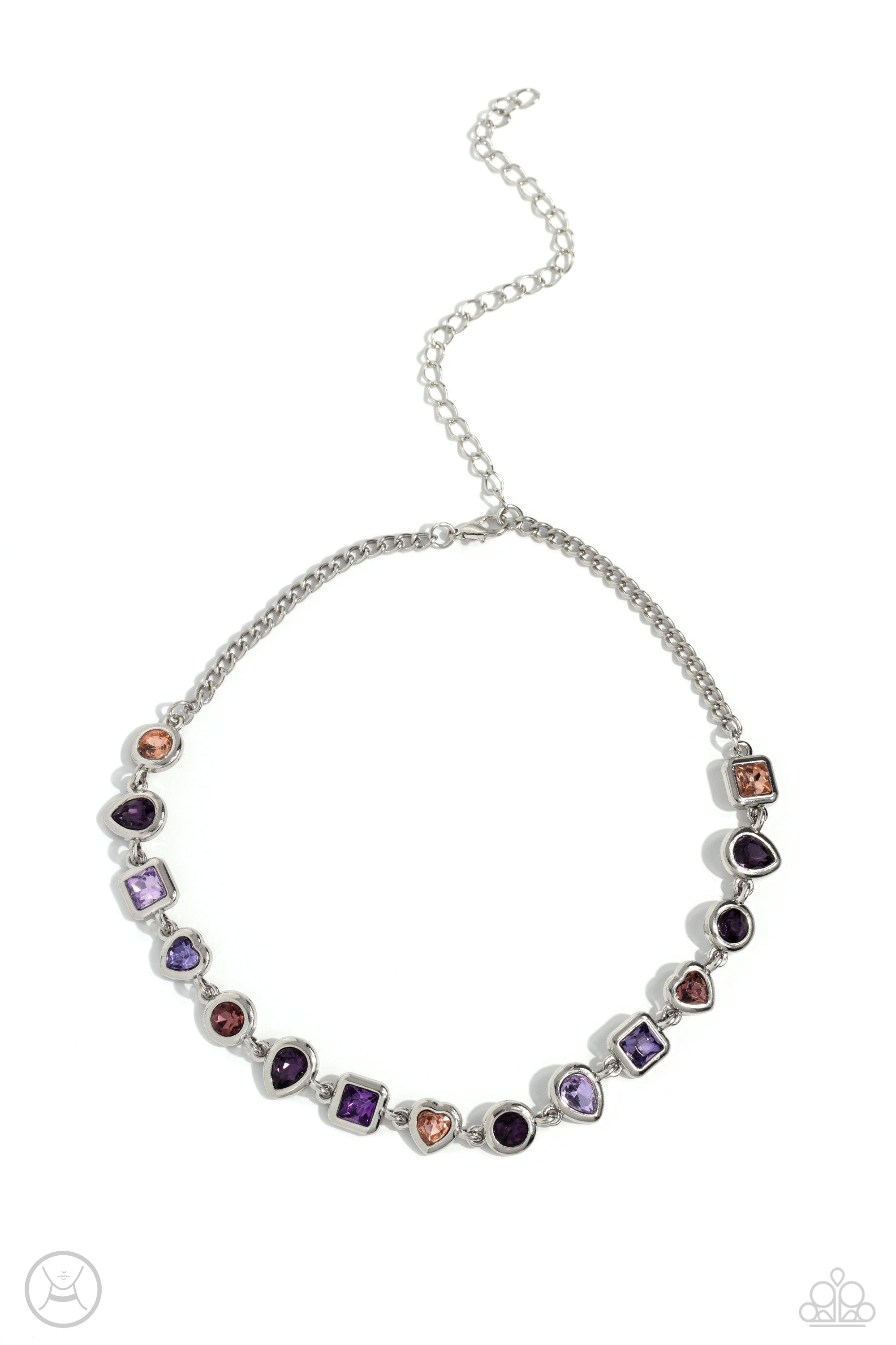 ABSTRACT ADMIRER PURPLE-NECKLACE