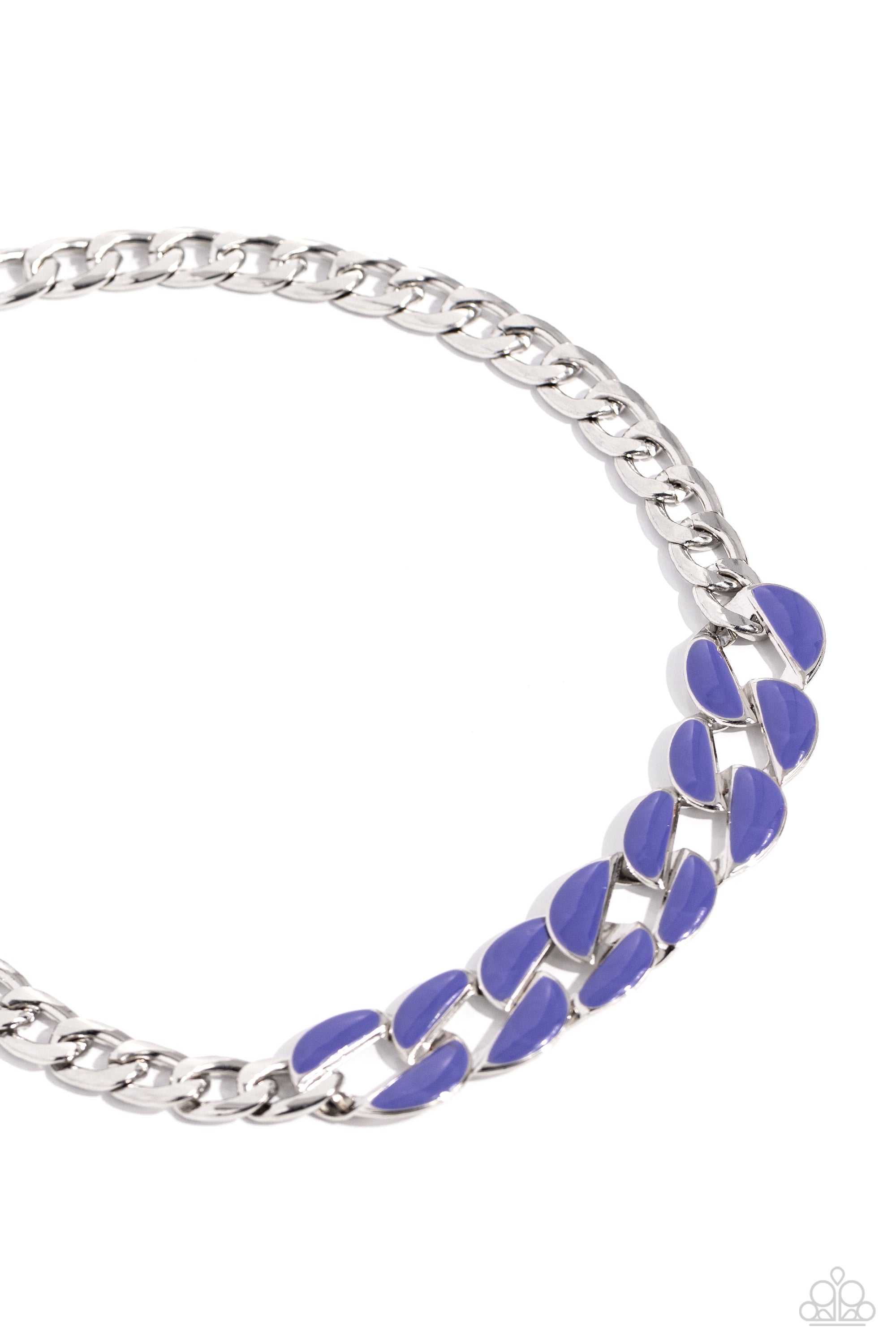 CURB CRAZE BLUE-NECKLACE