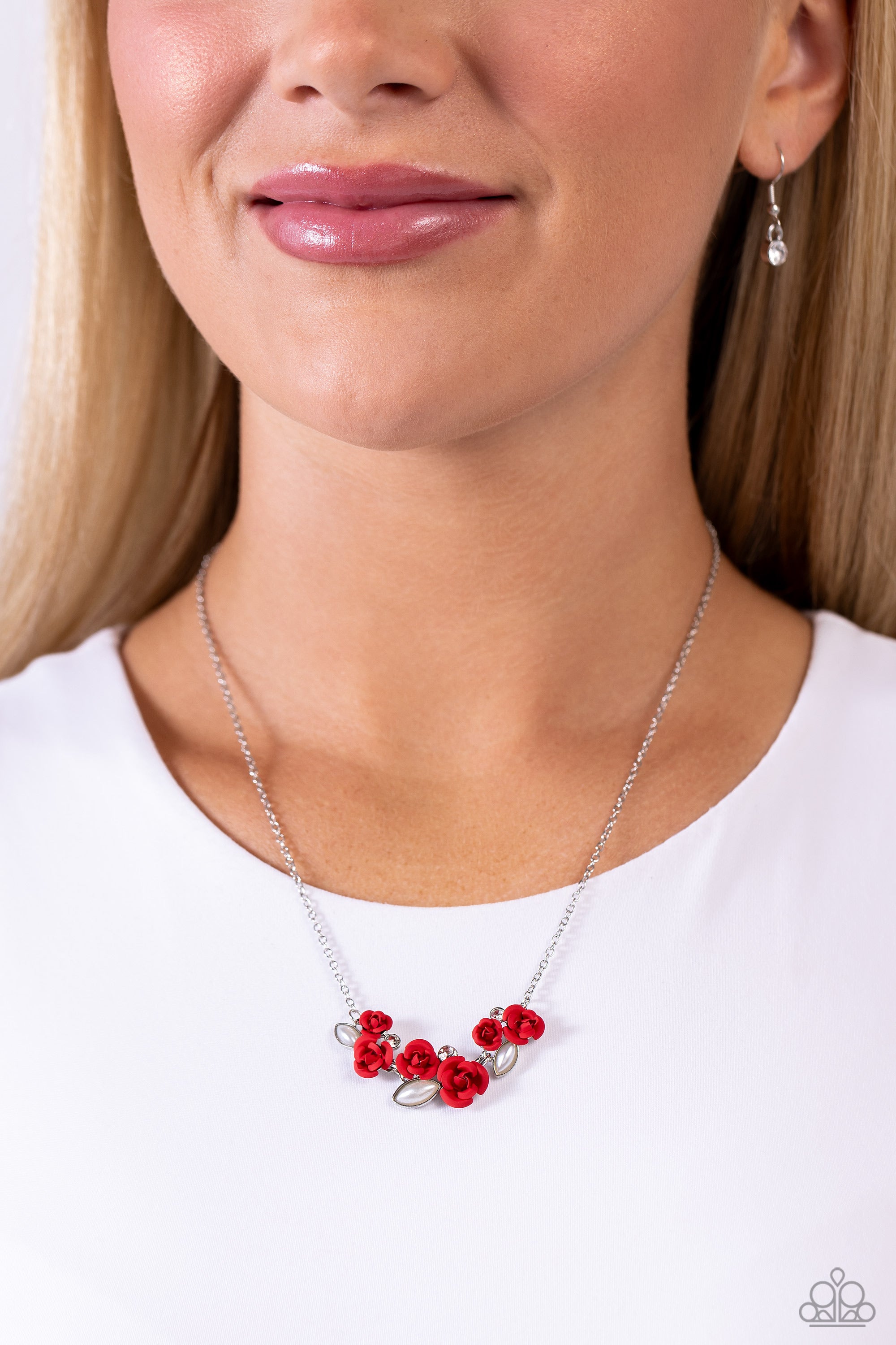 AL-ROSE READY RED-NECKLACE