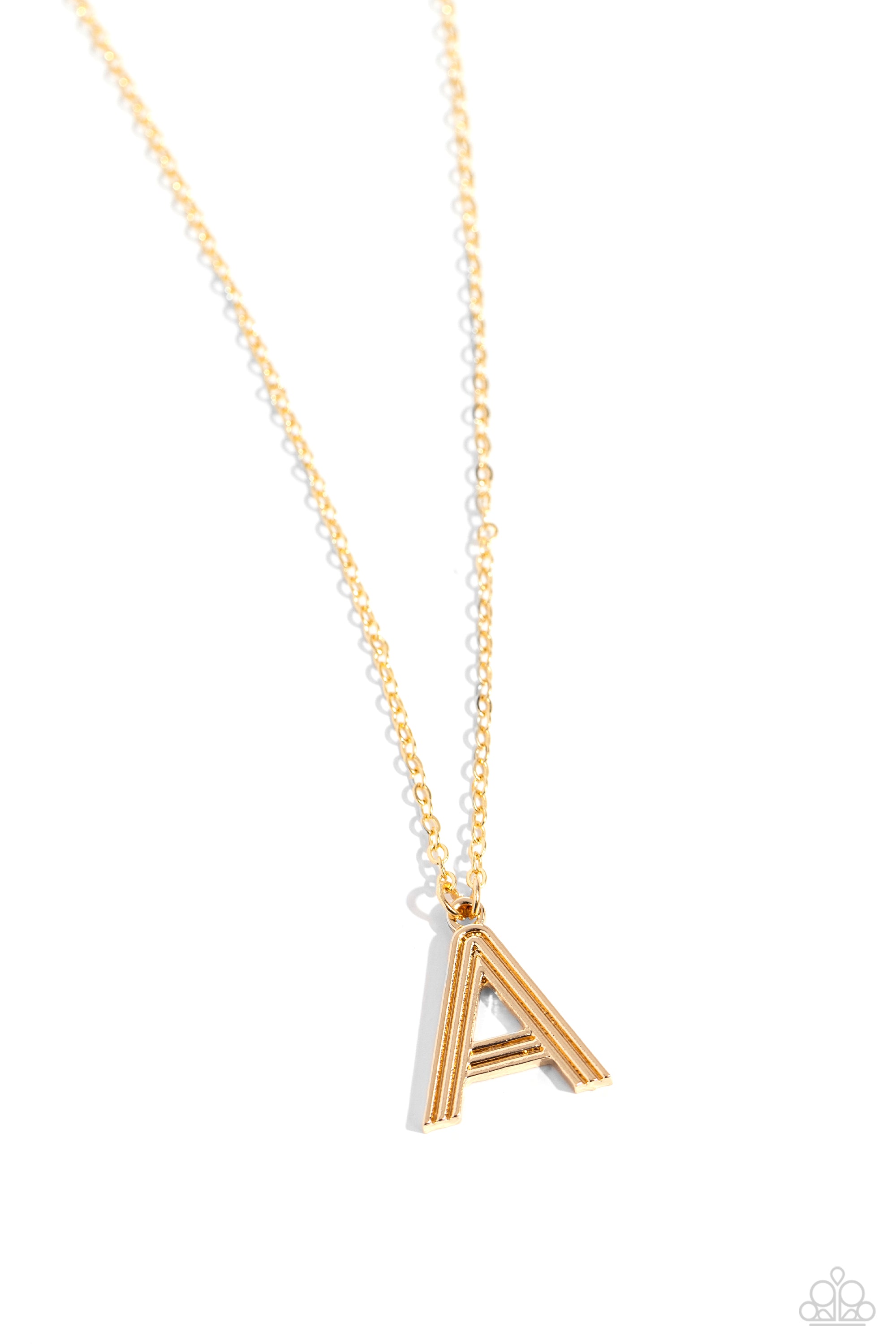 LEAVE YOUR INITIALS GOLD A-NECKLACE