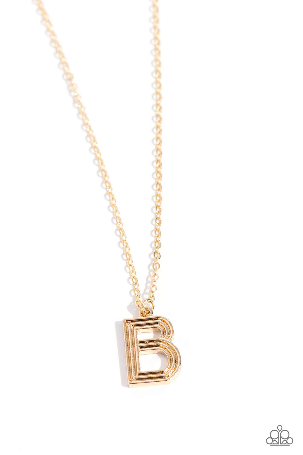 LEAVE YOUR INITIALS GOLD B-NECKLACE