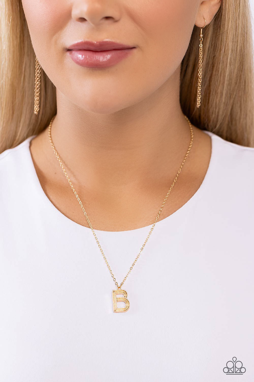 LEAVE YOUR INITIALS GOLD B-NECKLACE