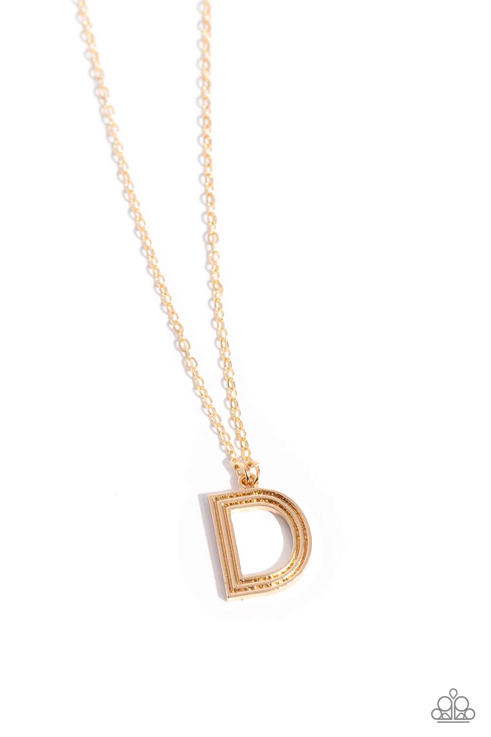 LEAVE YOUR INITIALS GOLD D-NECKLACE