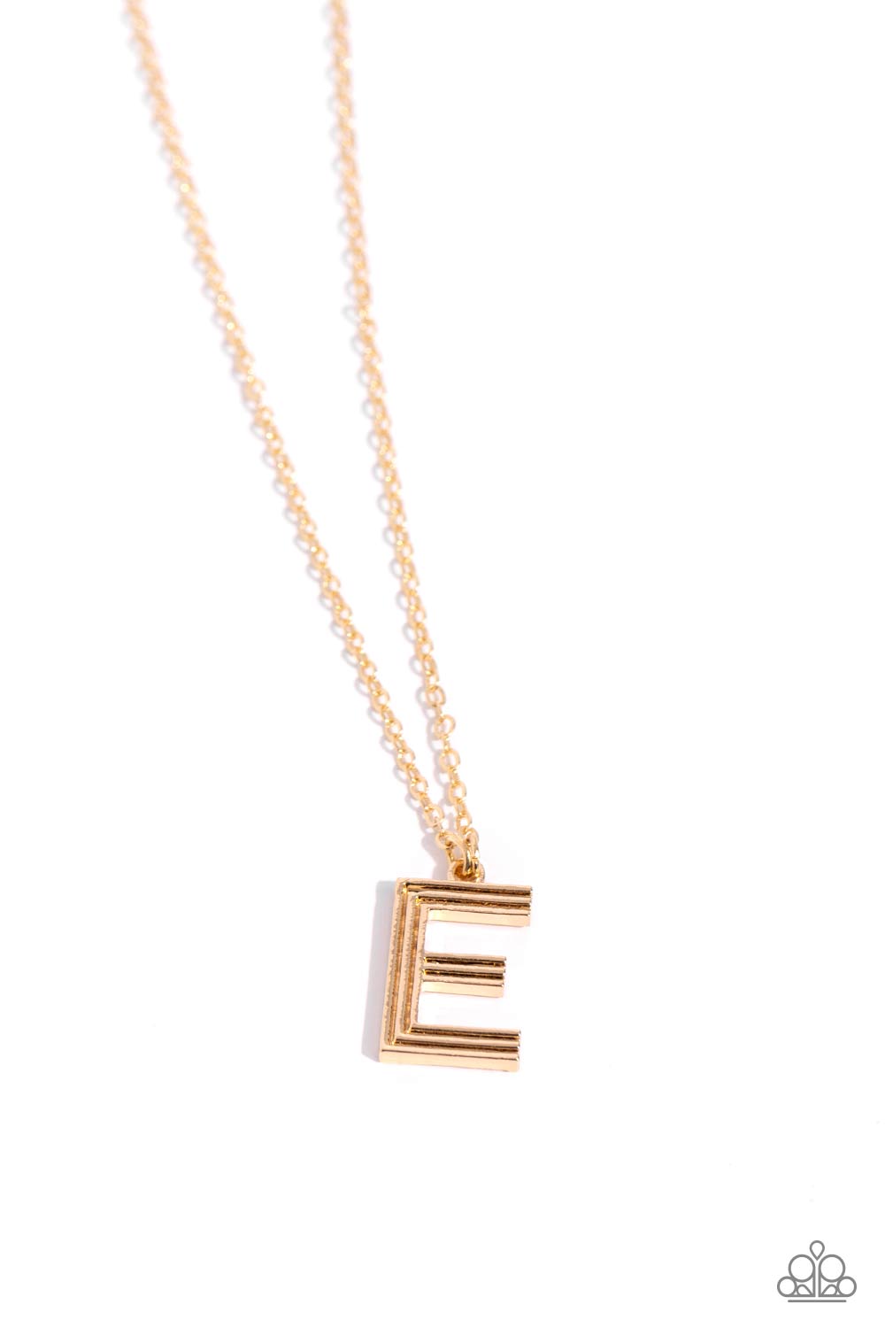 LEAVE YOUR INITIALS GOLD E-NECKLACE