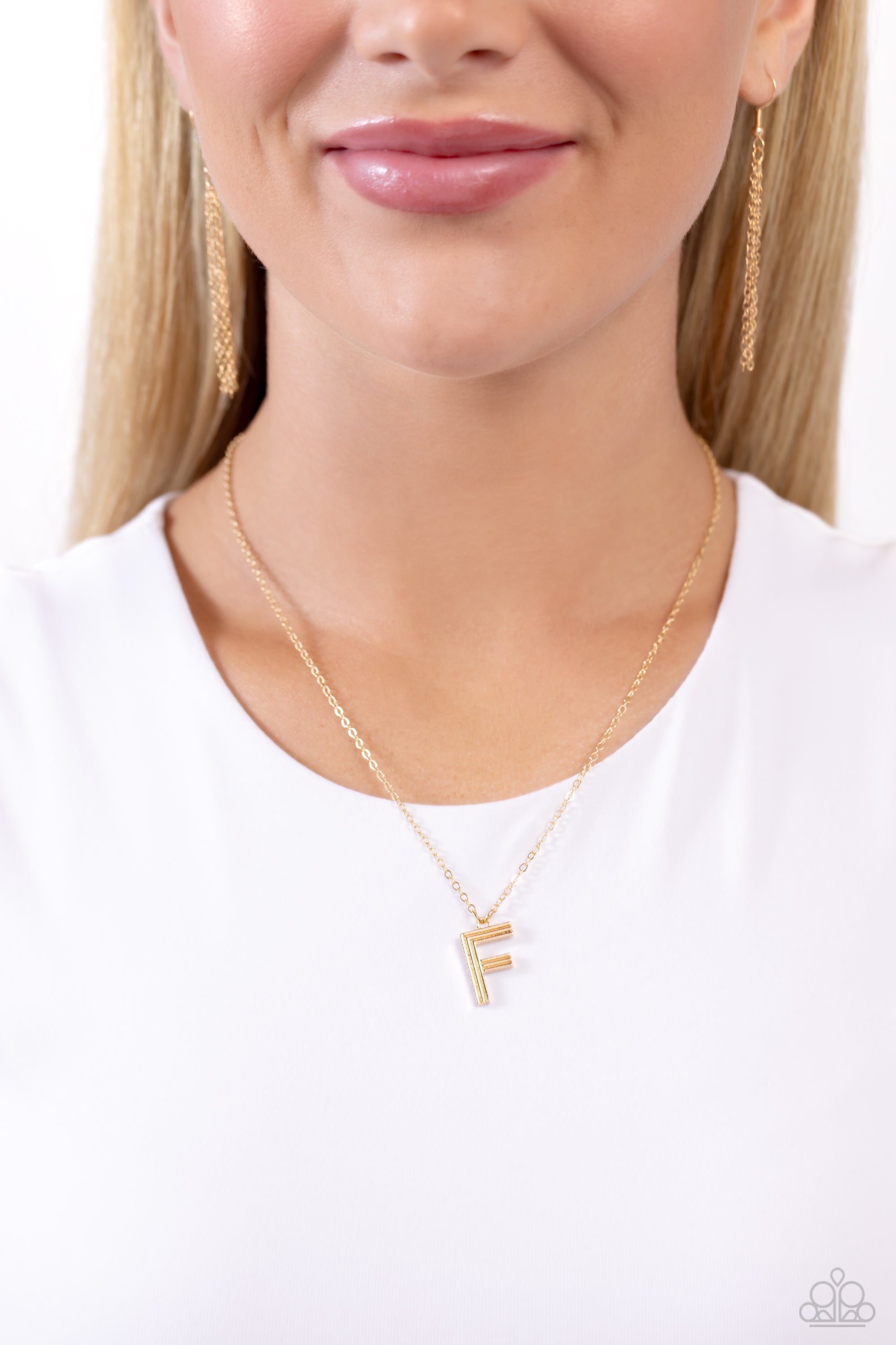 LEAVE YOUR INITIALS GOLD F-NECKLACE