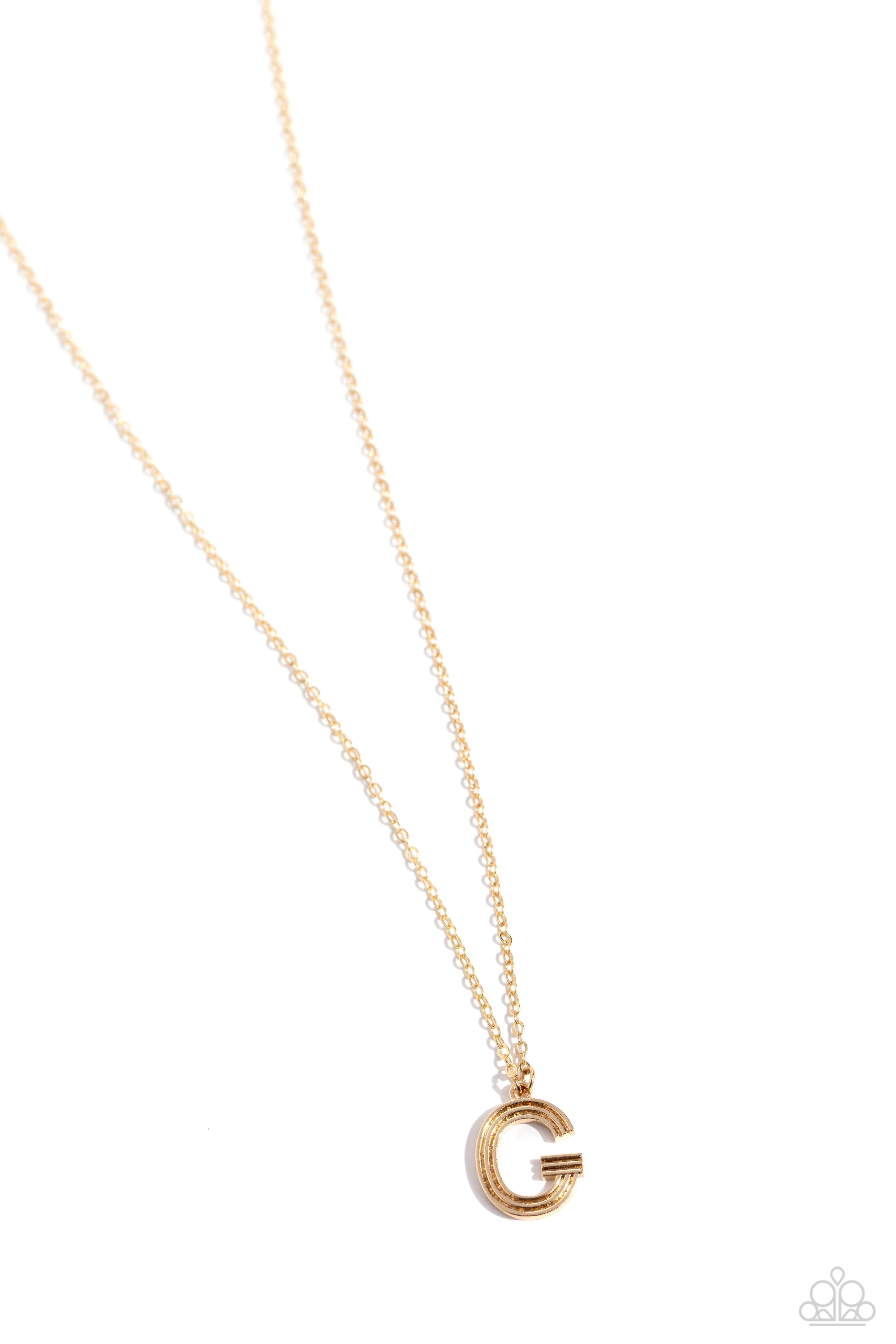 LEAVE YOUR INITIALS GOLD G-NECKLACE