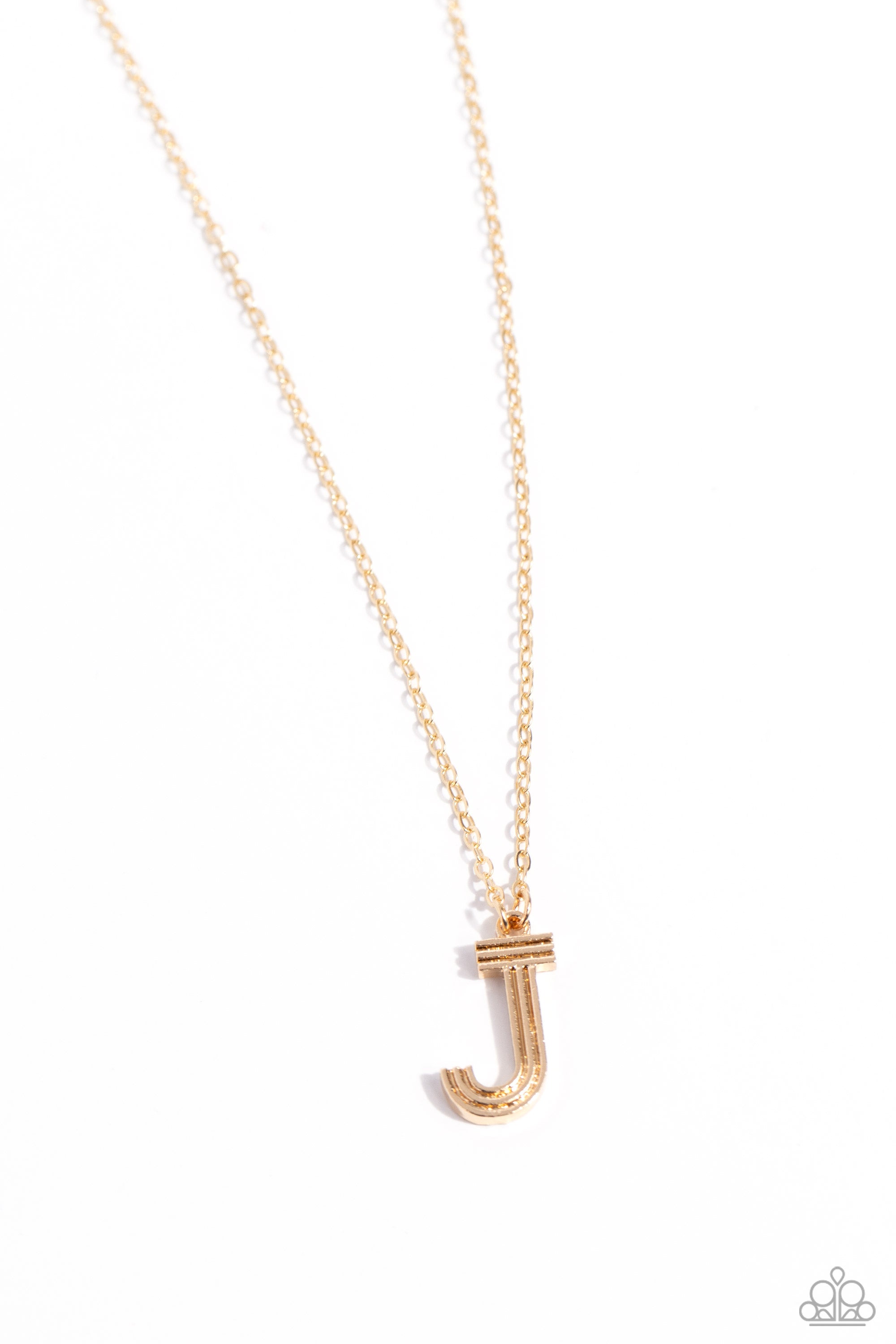 LEAVE YOUR INITIALS GOLD J-NECKLACE