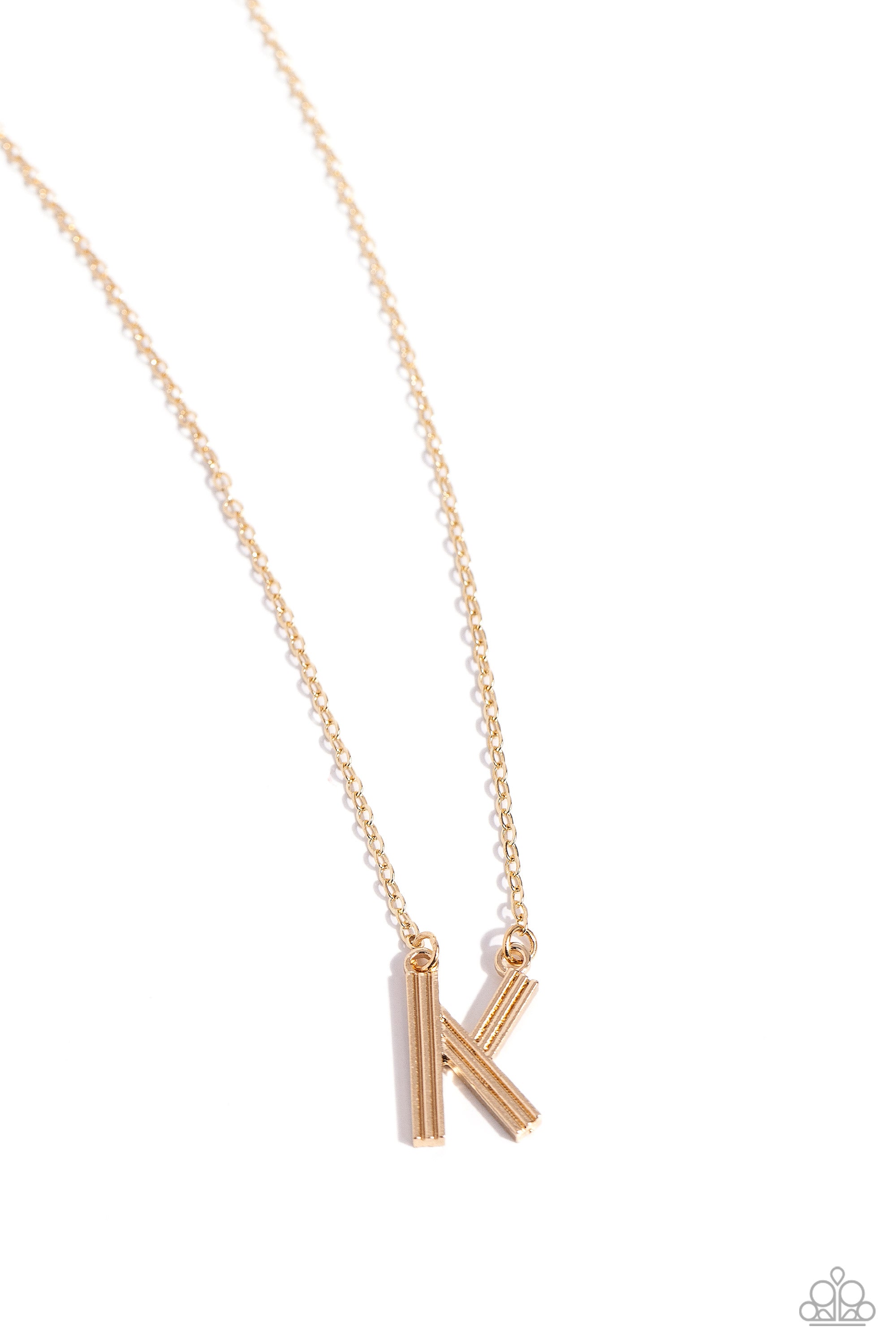 LEAVE YOUR INITIALS GOLD K-NECKLACE