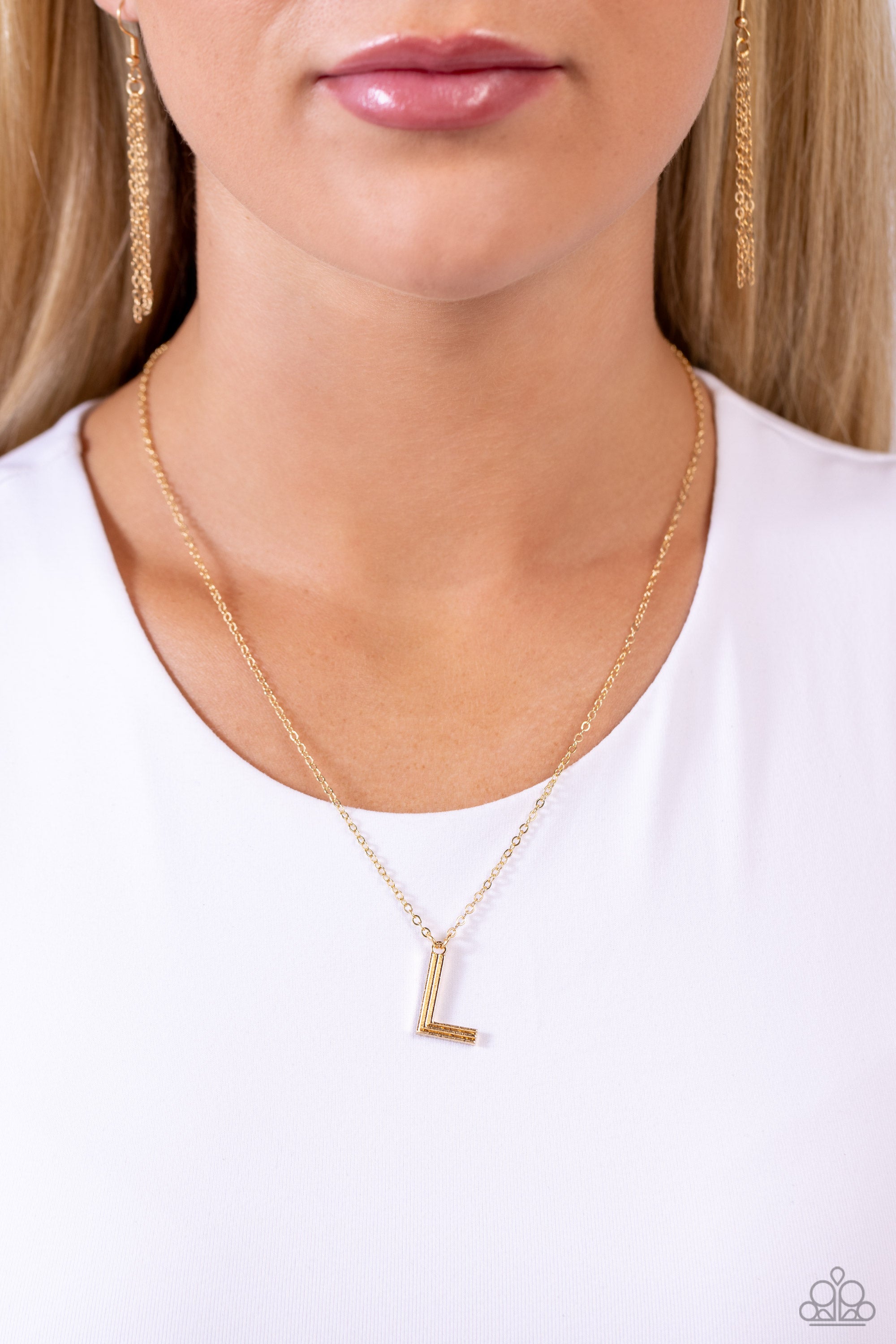 LEAVE YOUR INITIALS GOLD L-NECKLACE