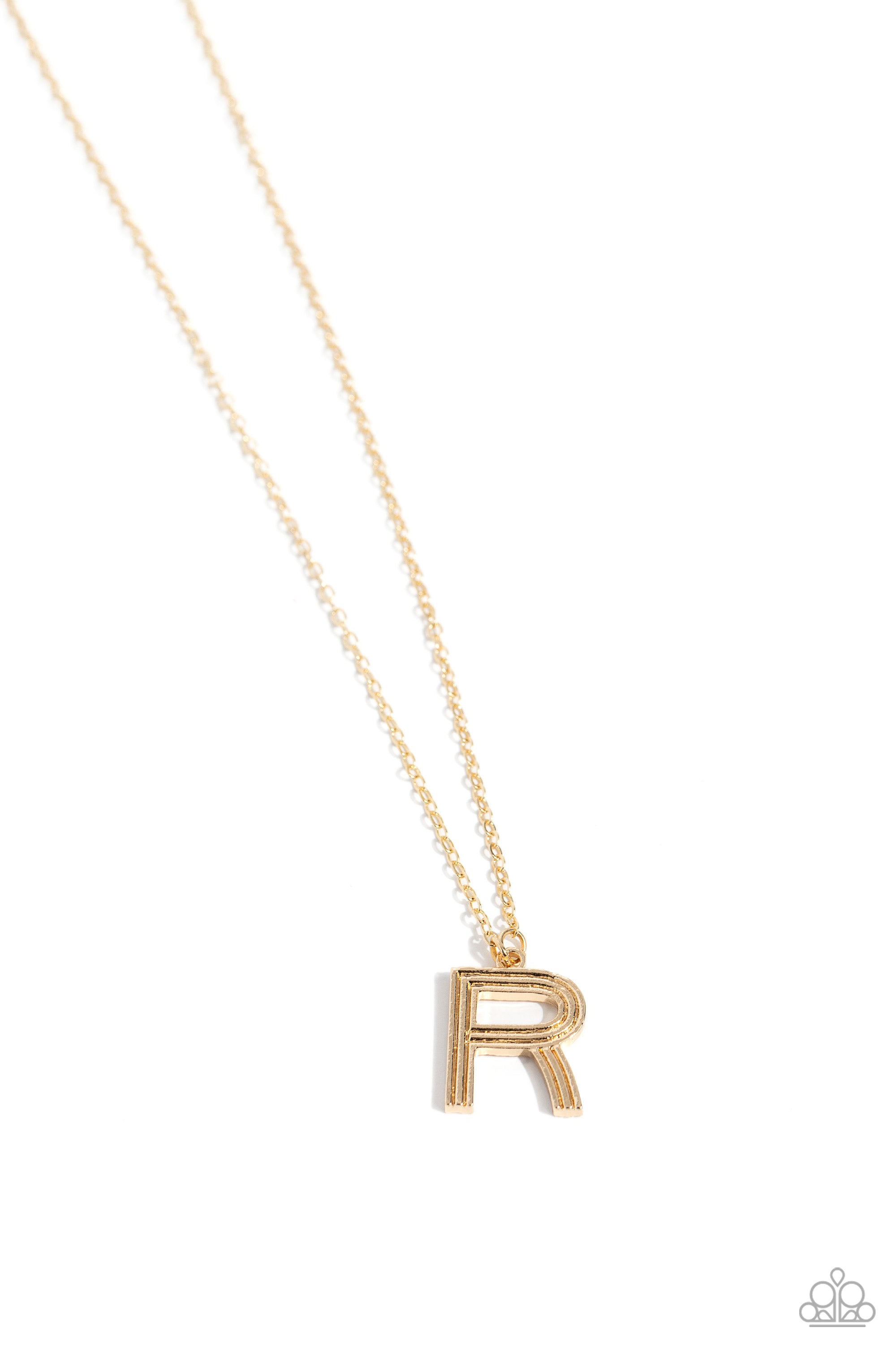 LEAVE YOUR INITIALS GOLD R-NECKLACE