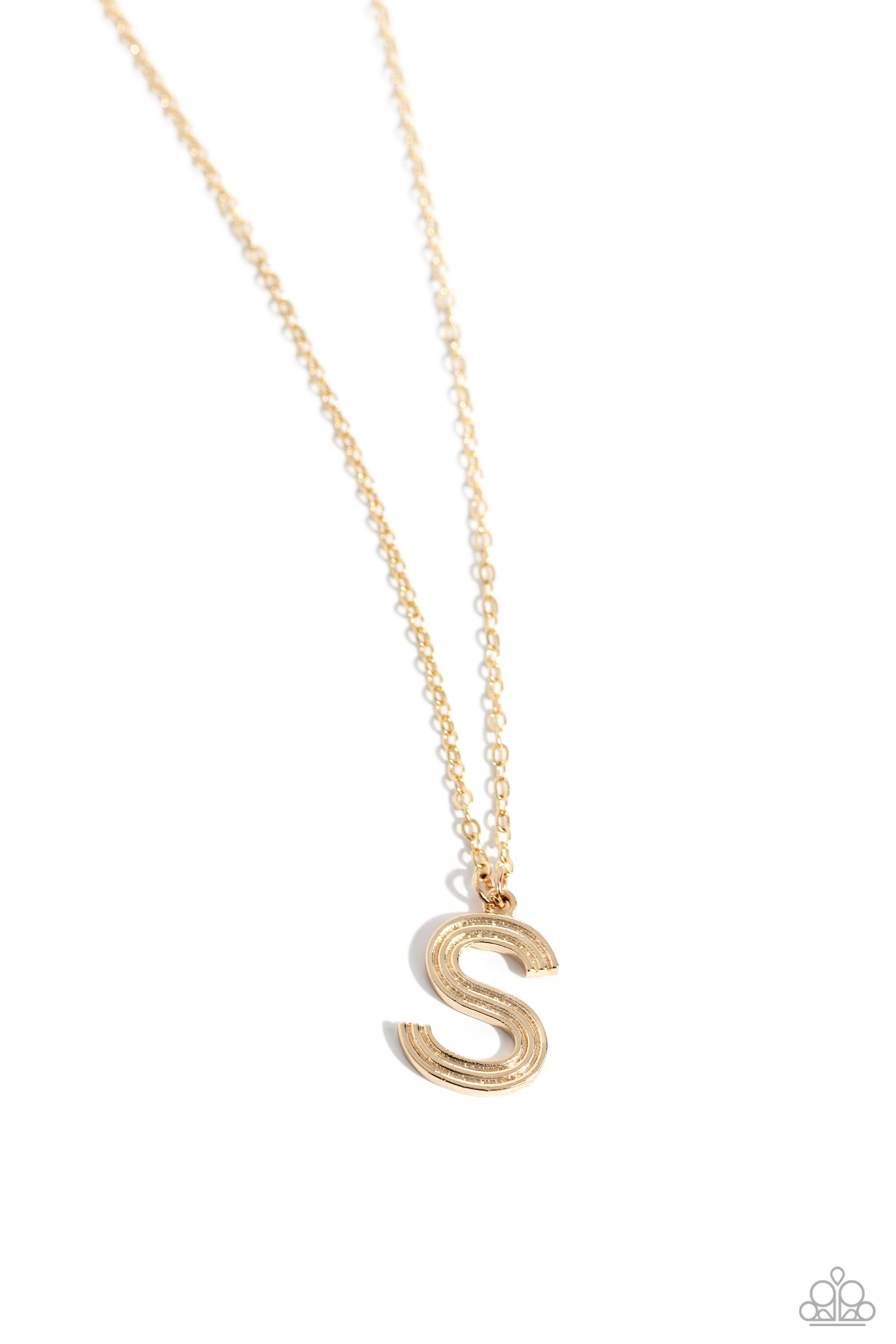 LEAVE YOUR INITIALS GOLD S-NECKLACE