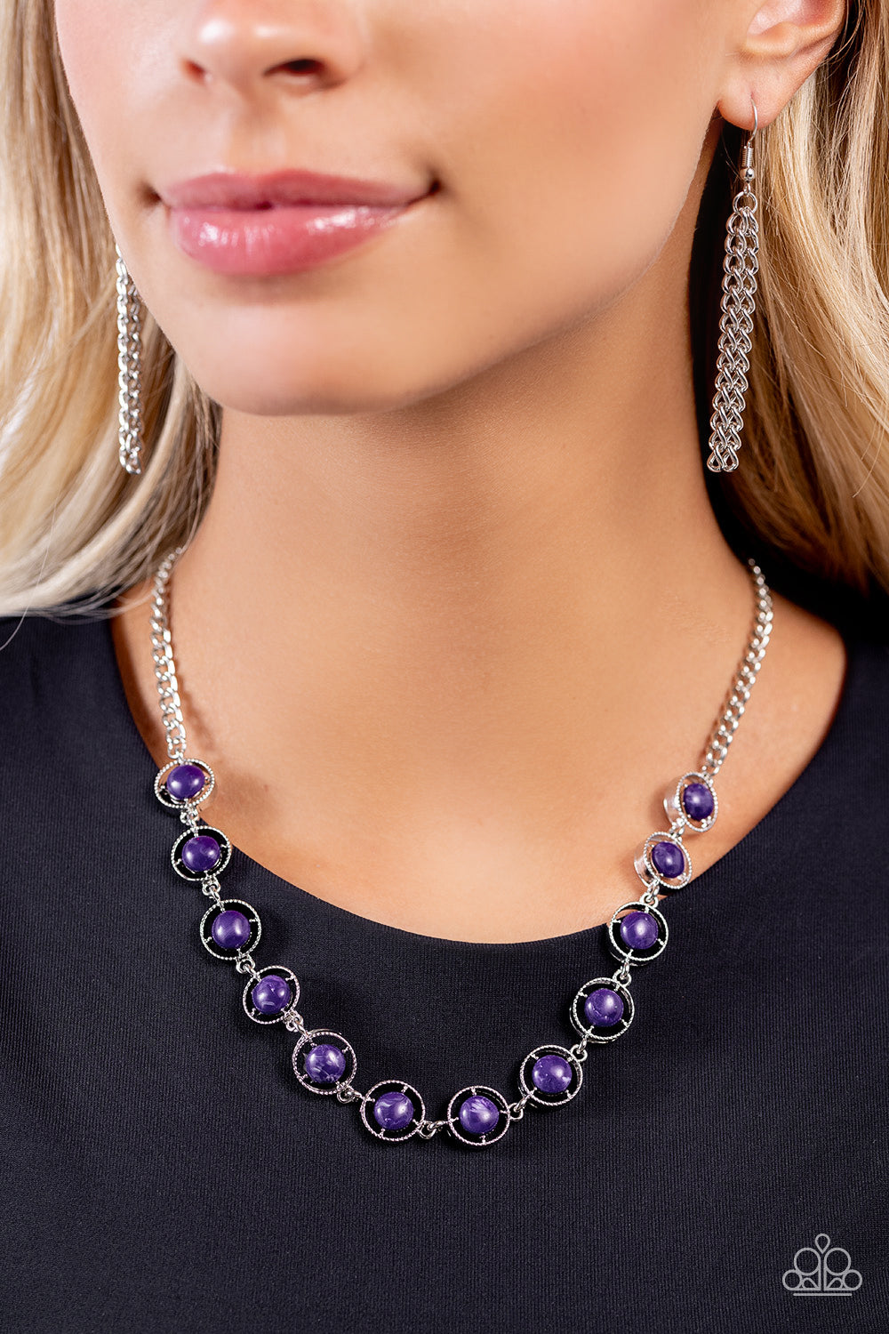 GOING GLOBAL PURPLE-NECKLACE