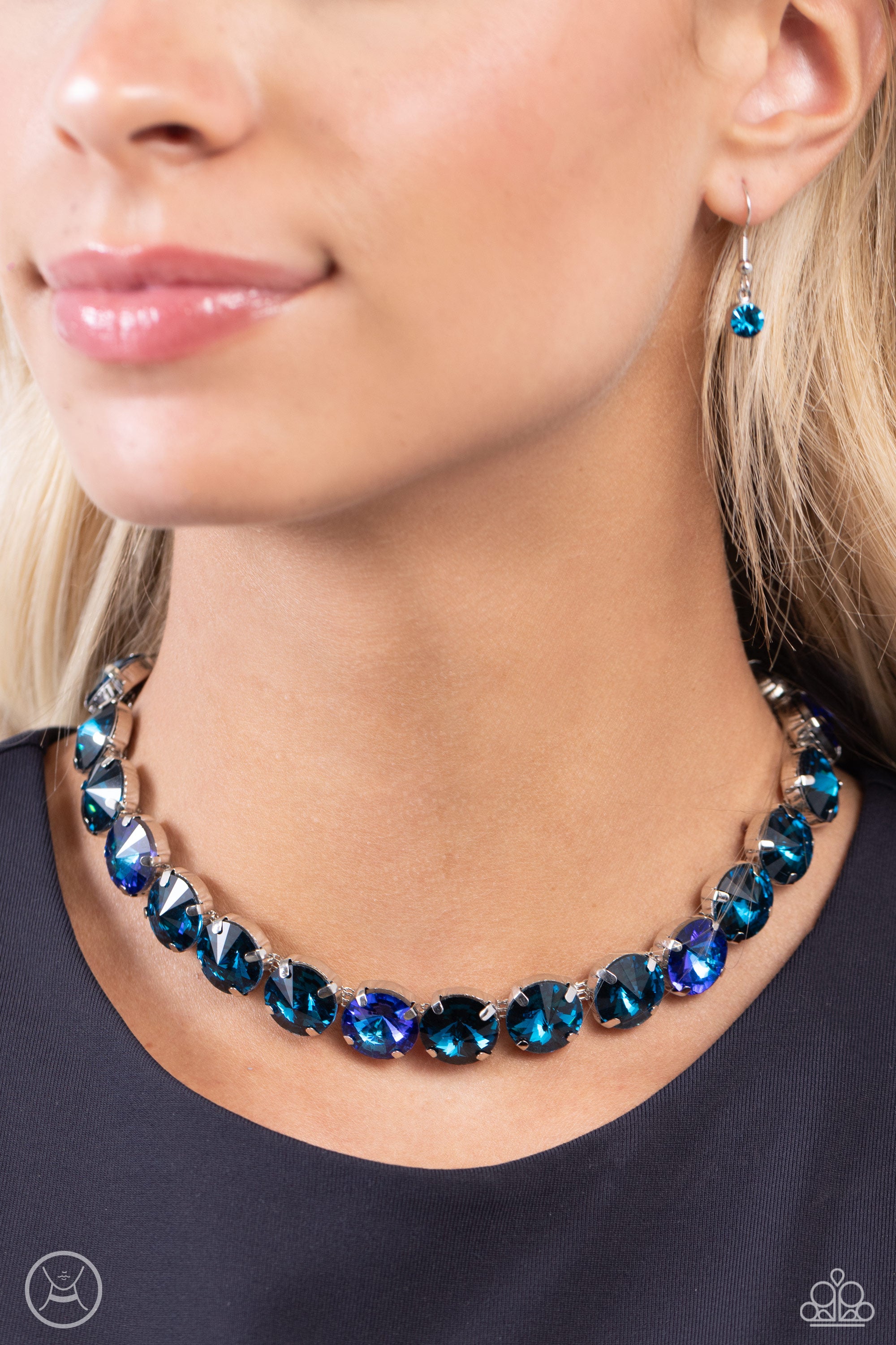 ALLURING A-LISTER BLUE-NECKLACE