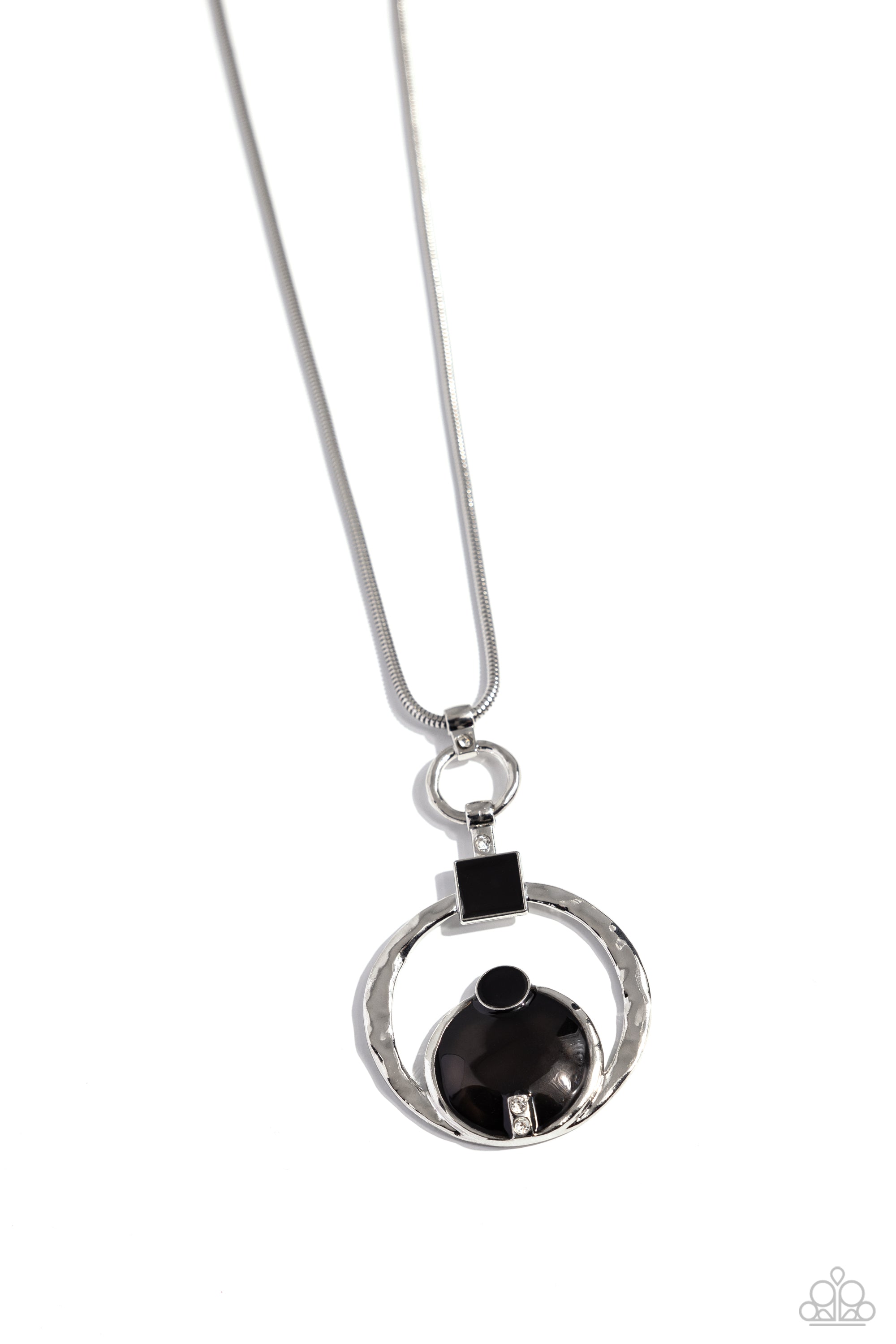 TASTEFULLY TRANSPARENT BLACK-NECKLACE