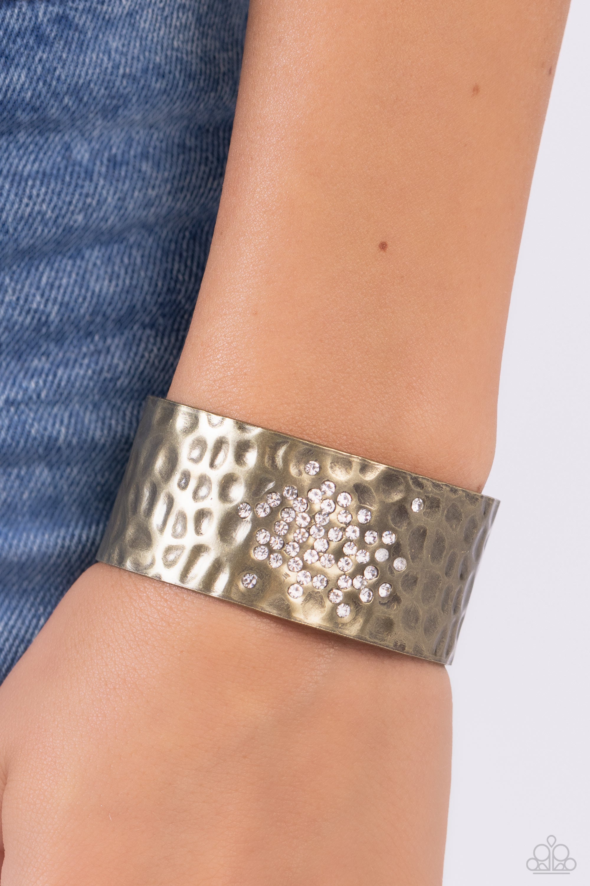 SPECKLED SPARKLE BRASS-BRACELET