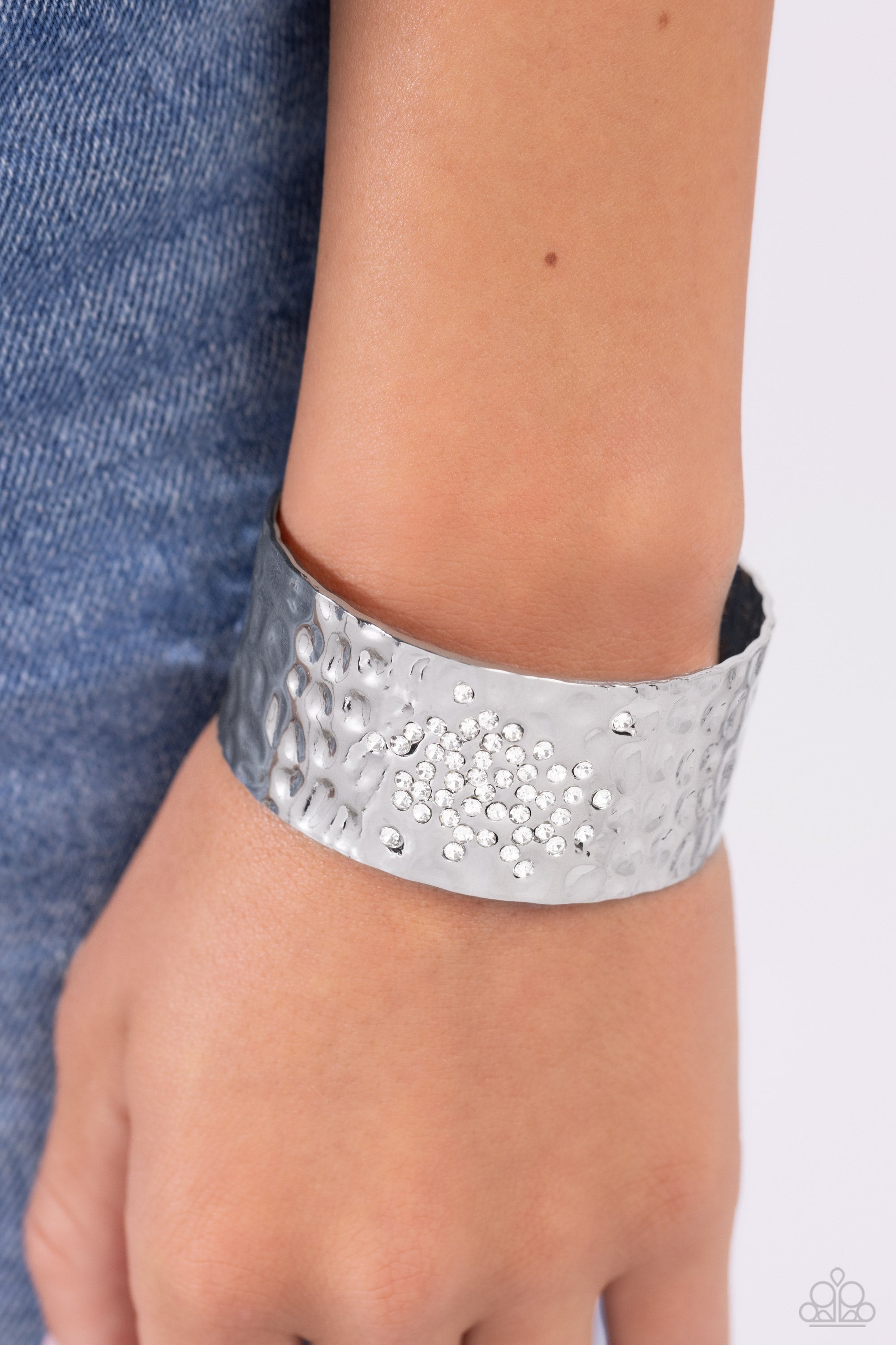 SPECKLED SPARKLE WHITE-BRACELET