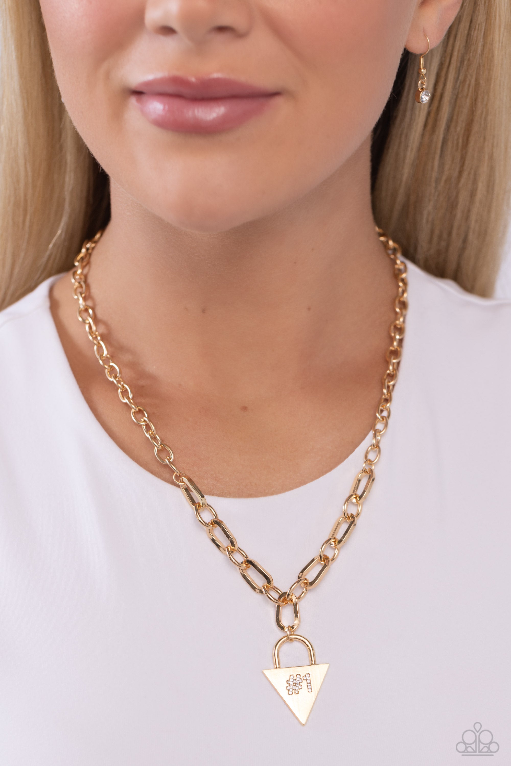 YOUR NUMBER ONE FOLLOWER GOLD-NECKLACE