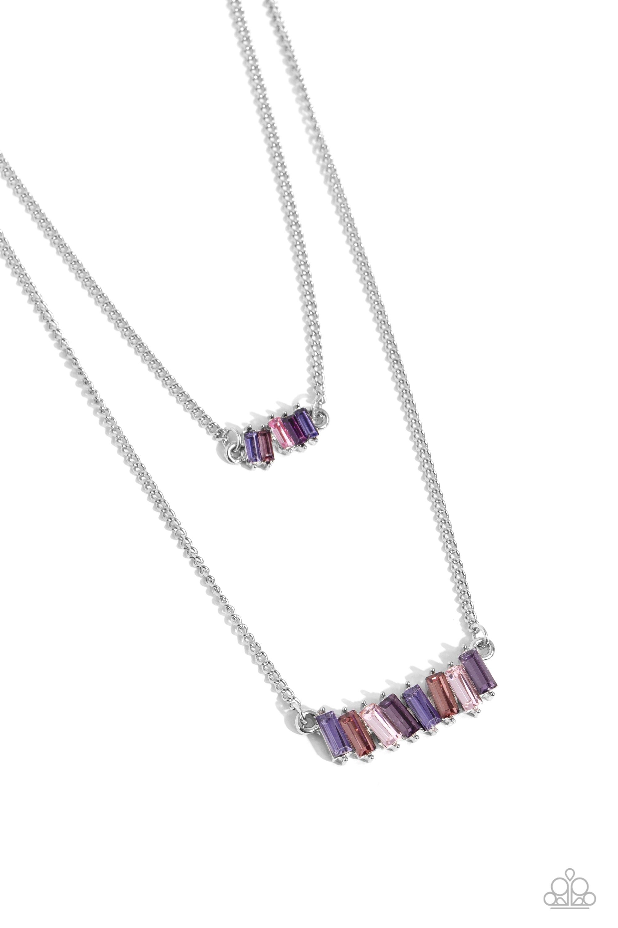 EASYGOING EMERALDS PURPLE-NECKLACE