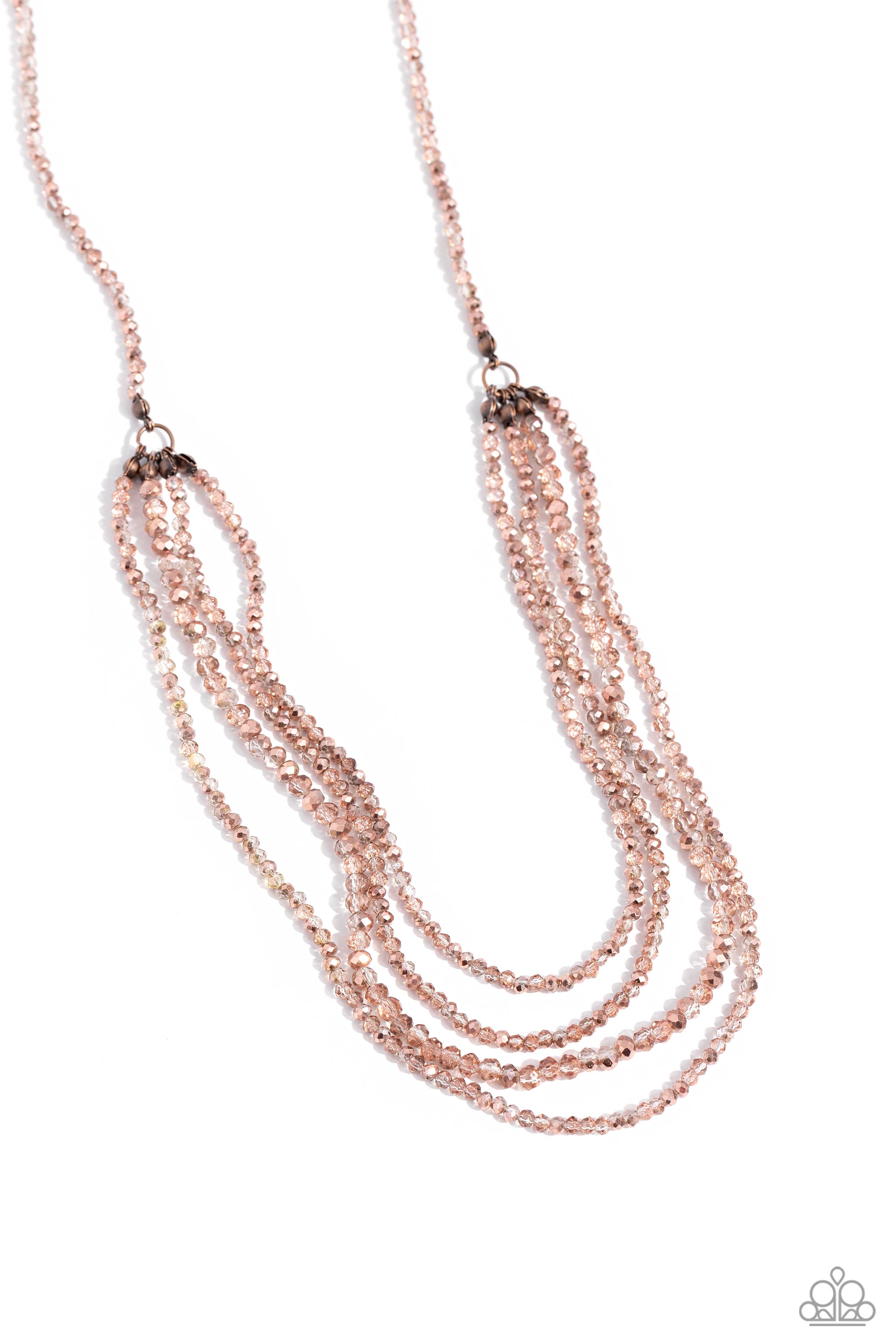 CANDESCENT CASCADE COPPER-NECKLACE