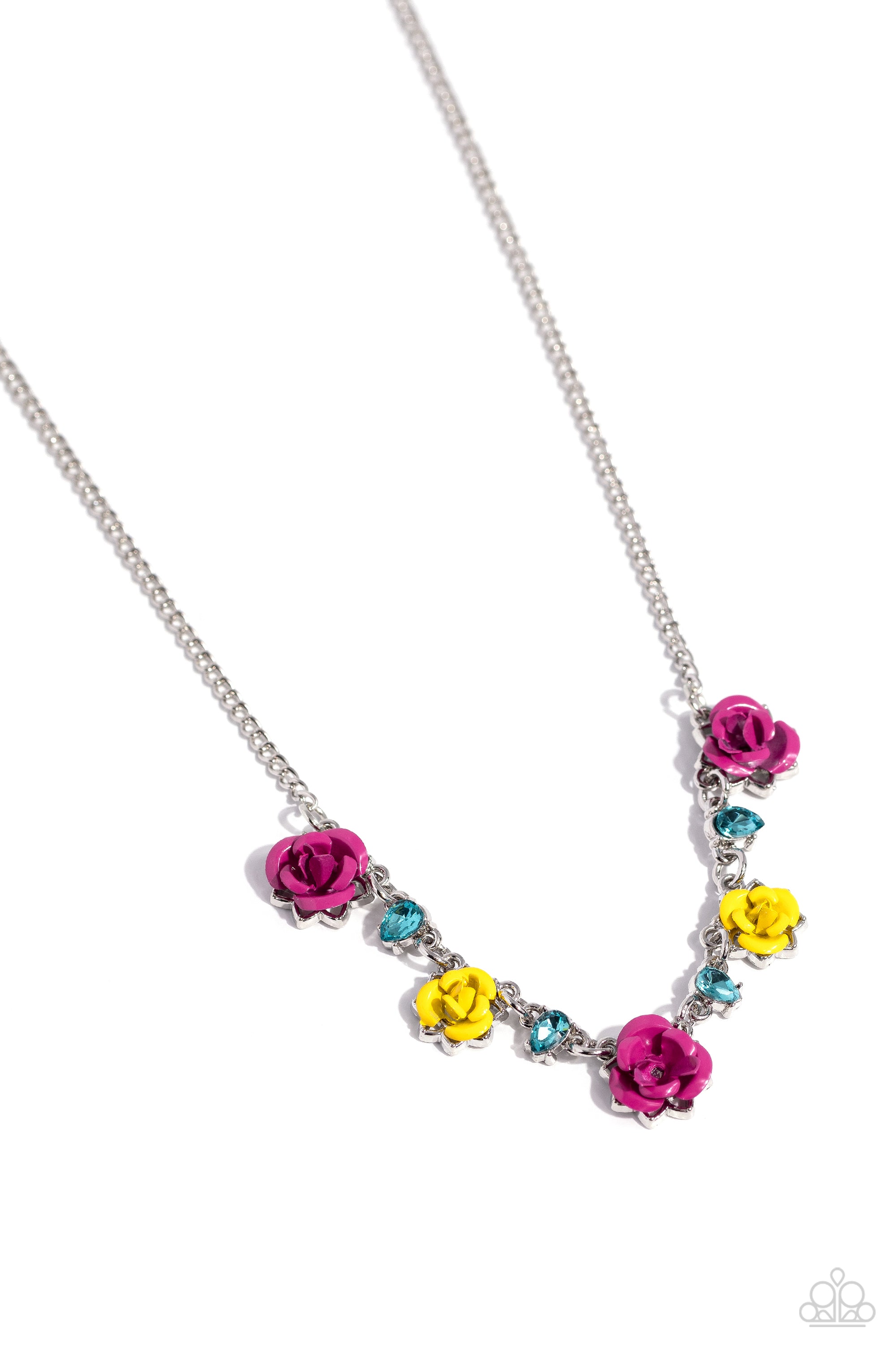 STRIKE A ROSE PINK-NECKLACE