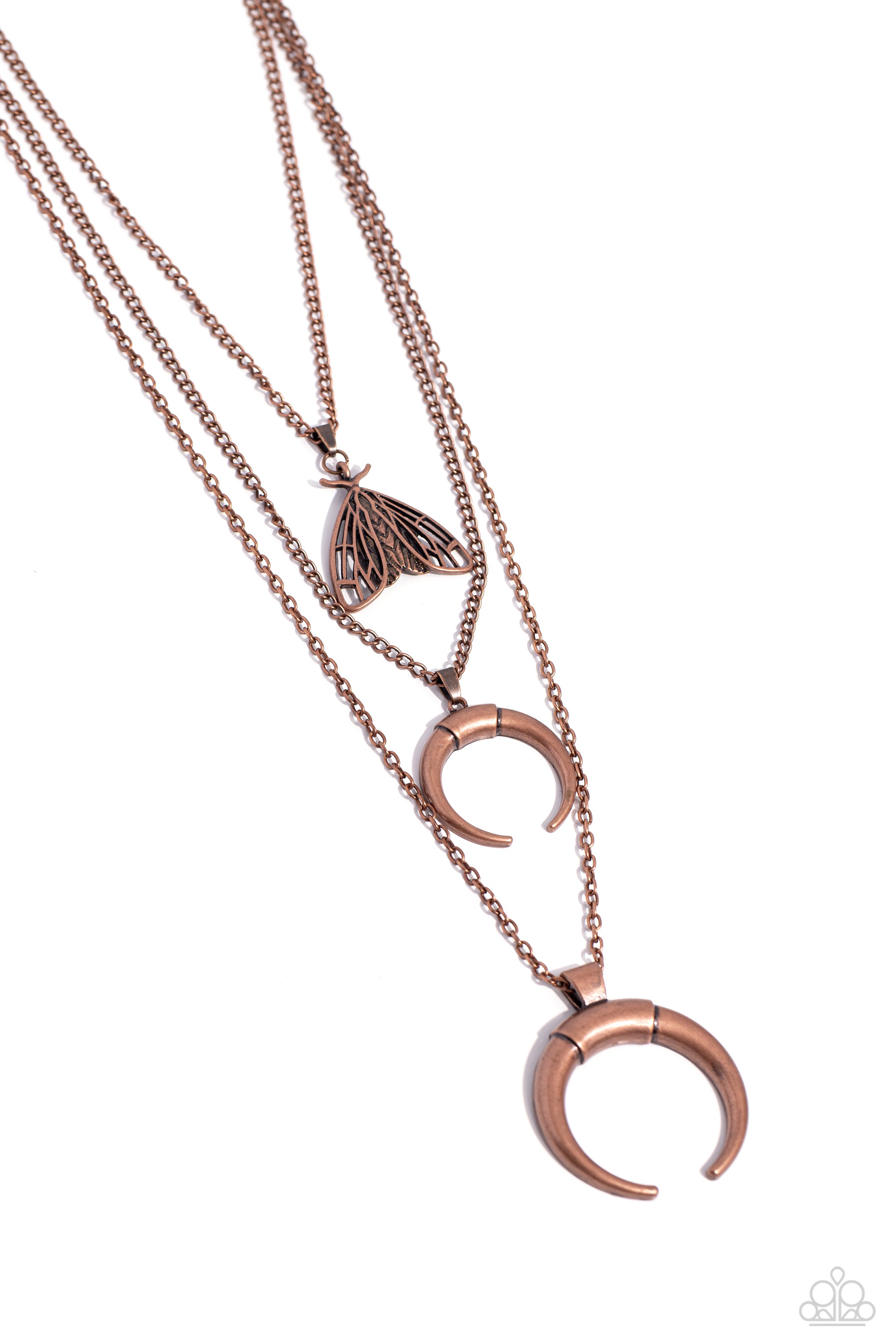 MOTH MEDLEY COPPER-NECKLACE