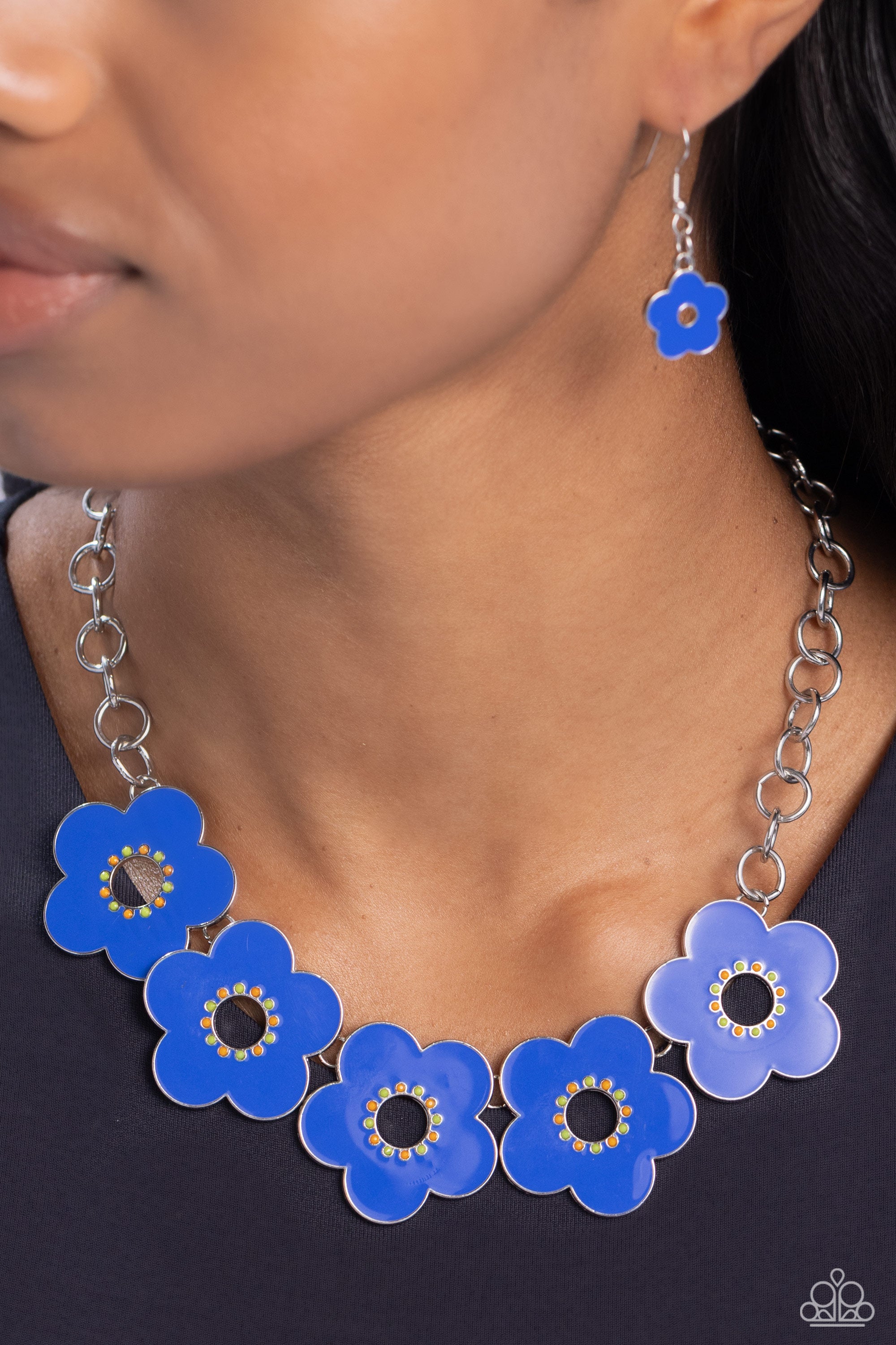 CARTOON COUTURE BLUE-NECKLACE