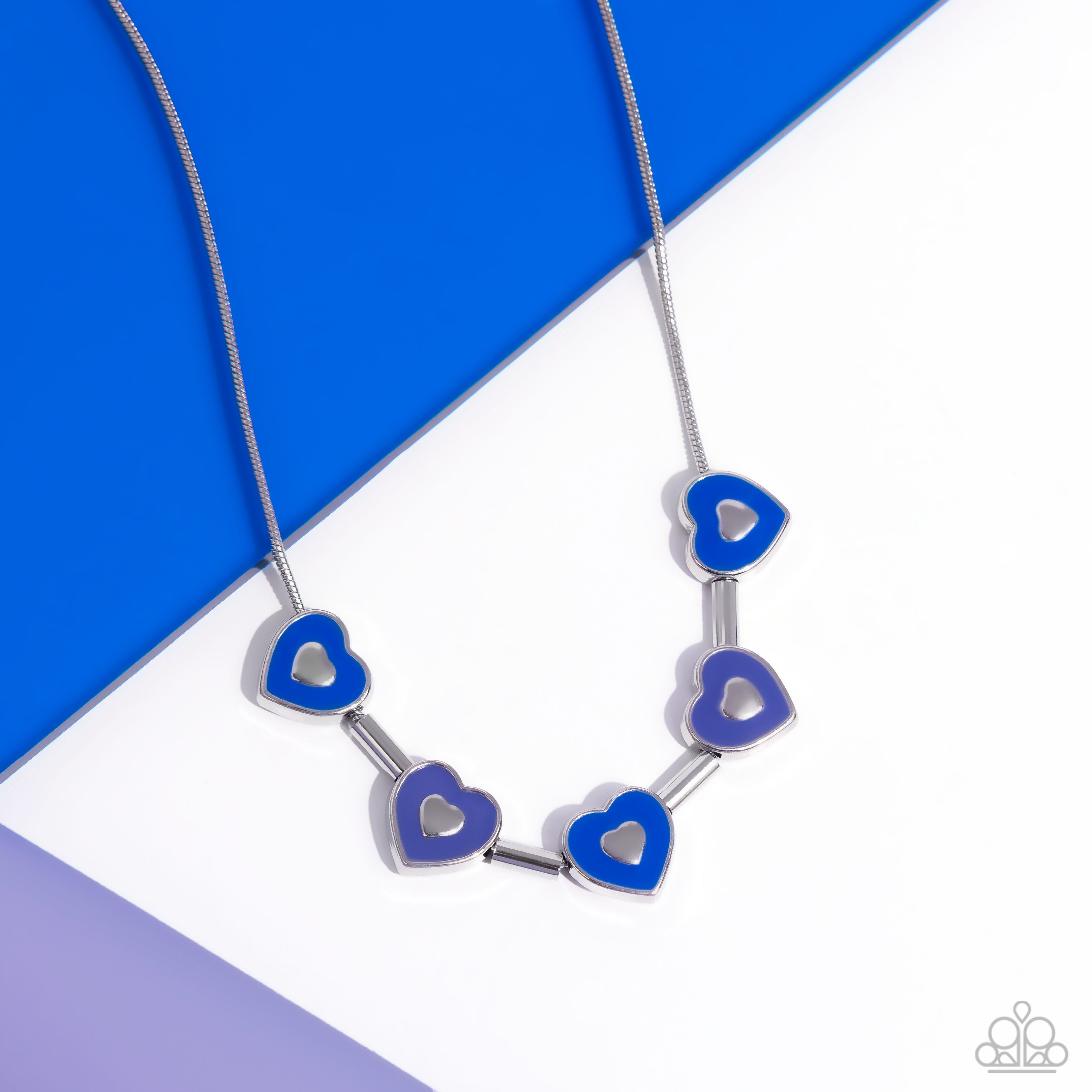 ECLECTIC HEART BLUE-NECKLACE