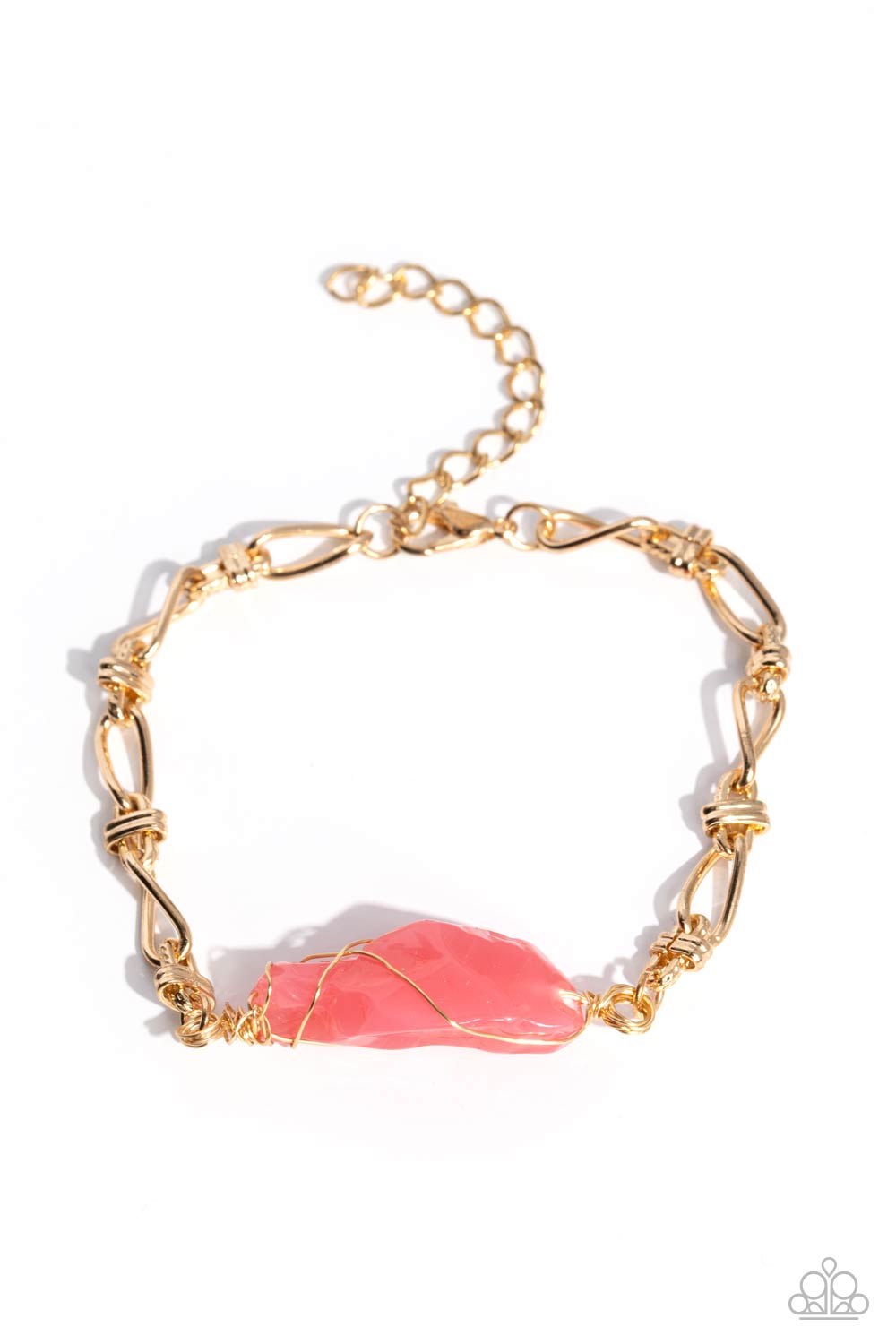 WHIMSICALLY WRAPPED PINK-BRACELET