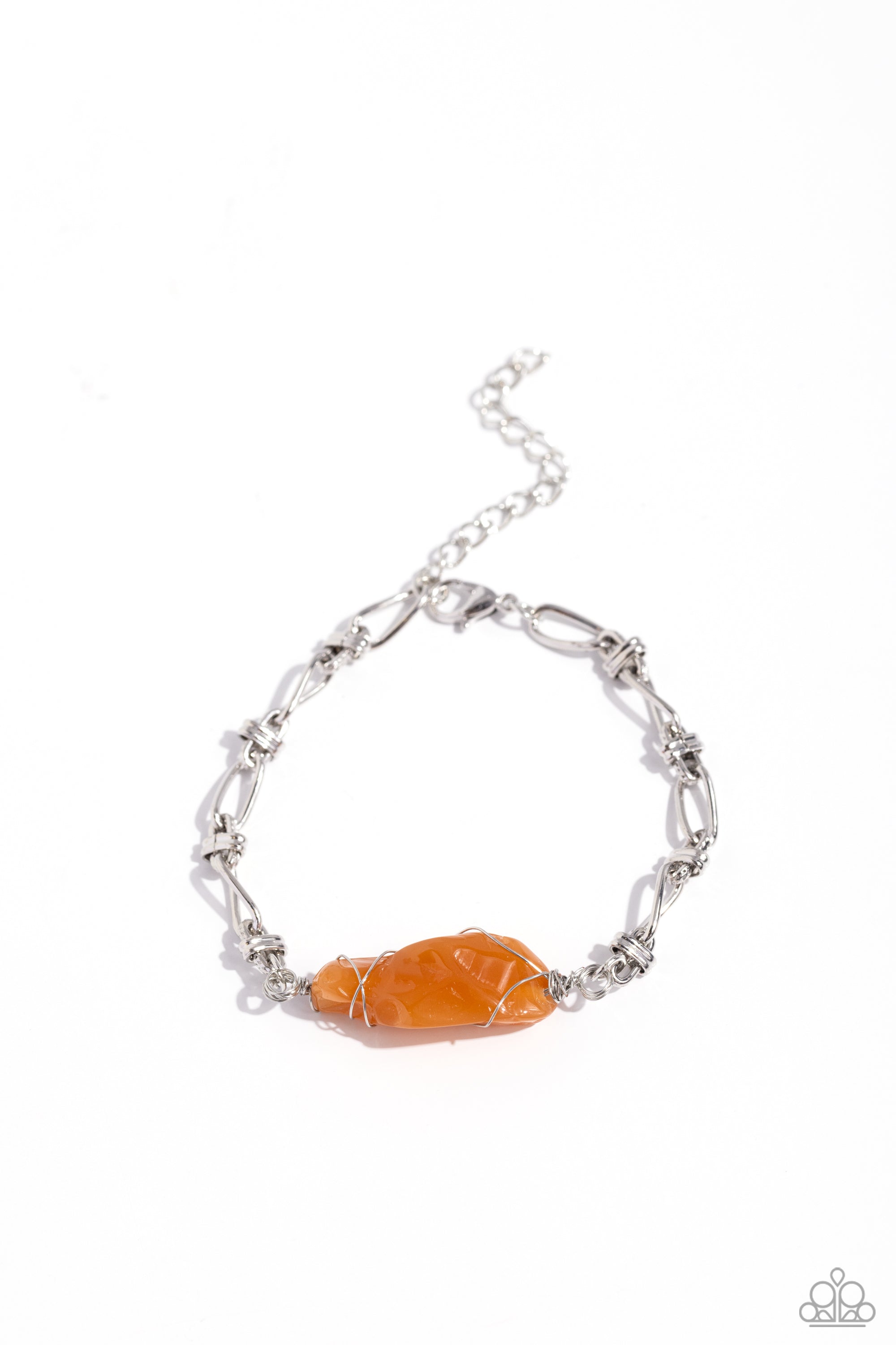 WHIMSICALLY WRAPPED ORANGE-BRACELET