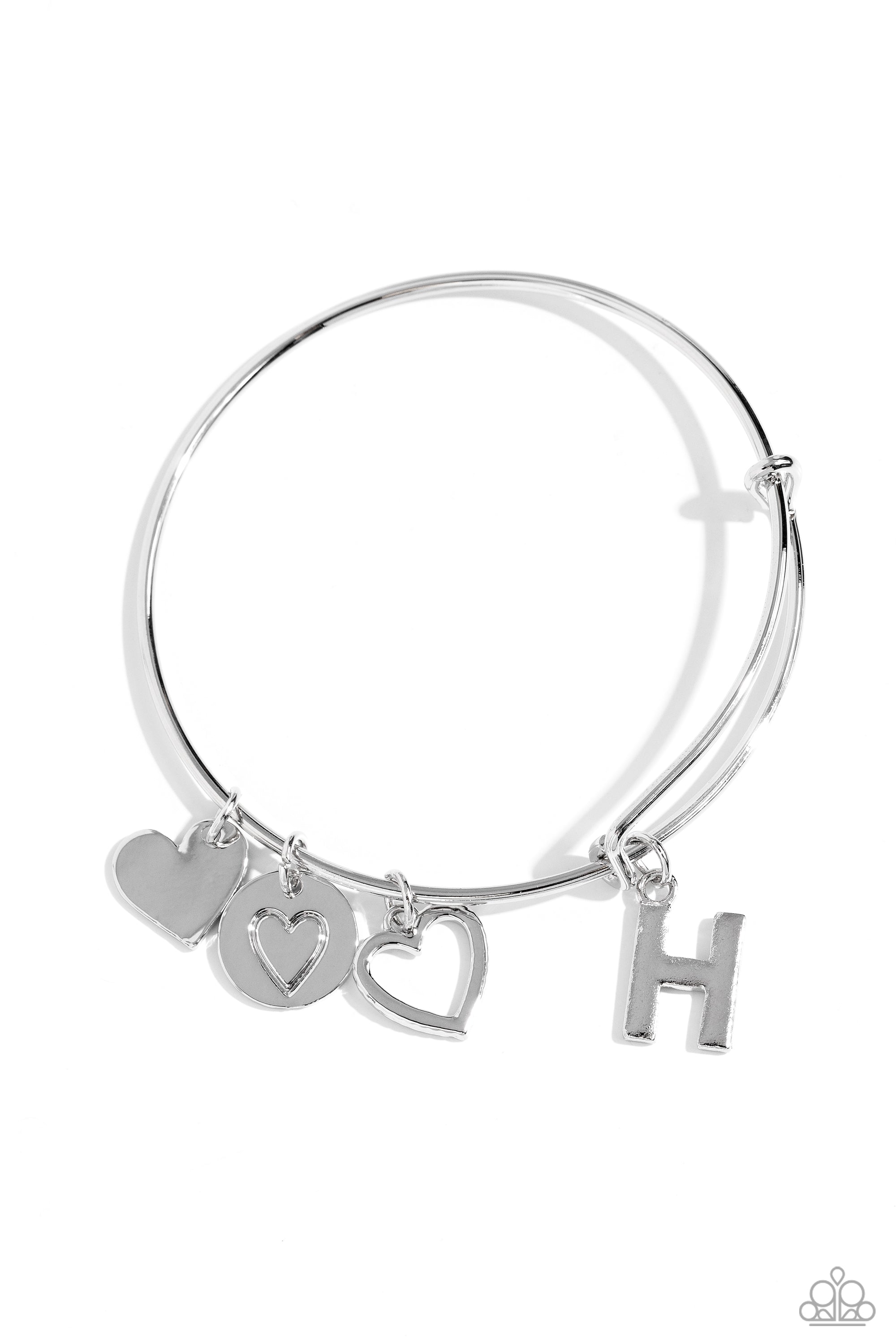 MAKING IT INITIAL SILVER H-BRACELET